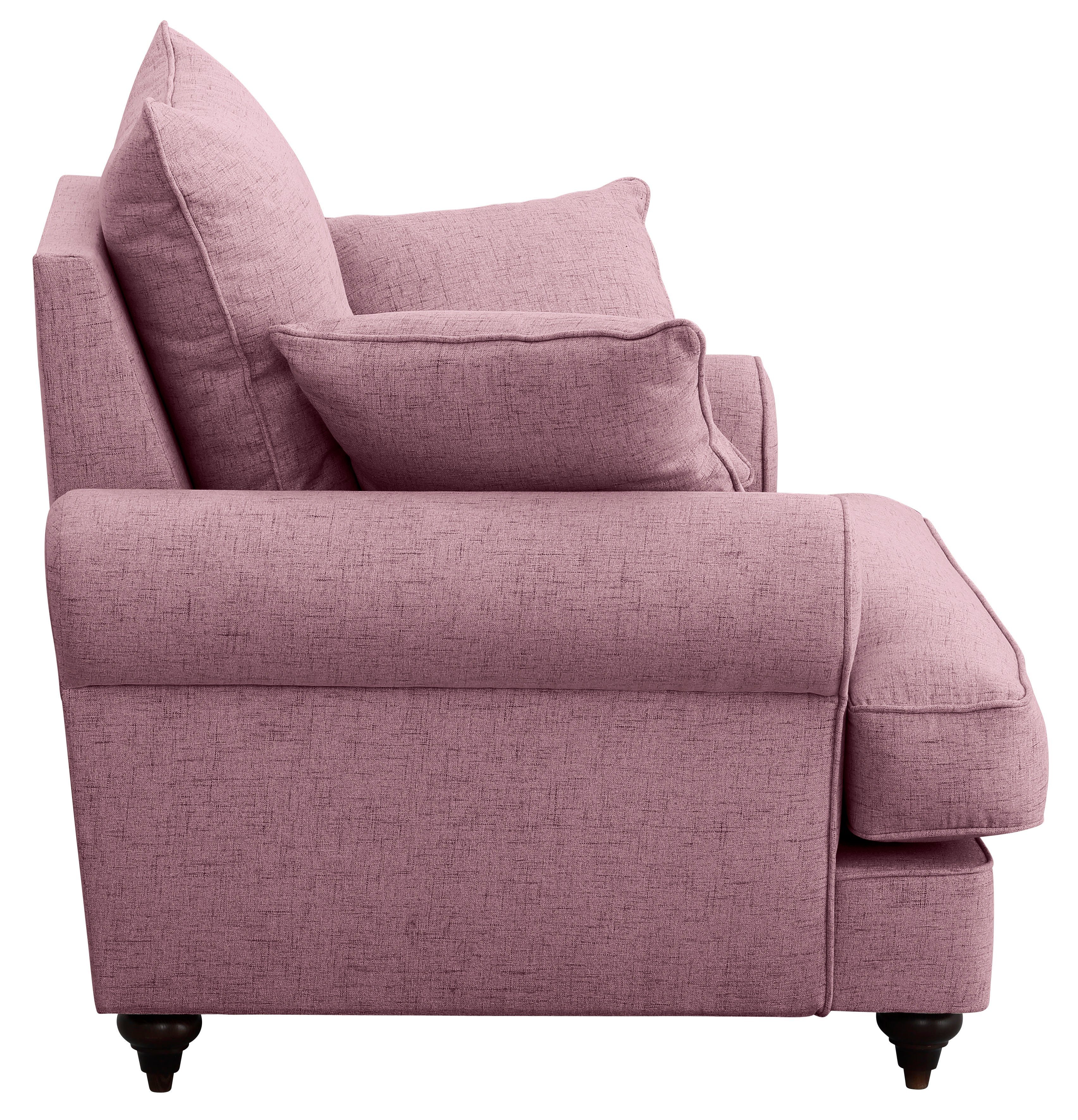 Home affaire Sessel mit erhältlich Bloomer, Kaltschaum, in hochwertigem violet verschiedenen Farben