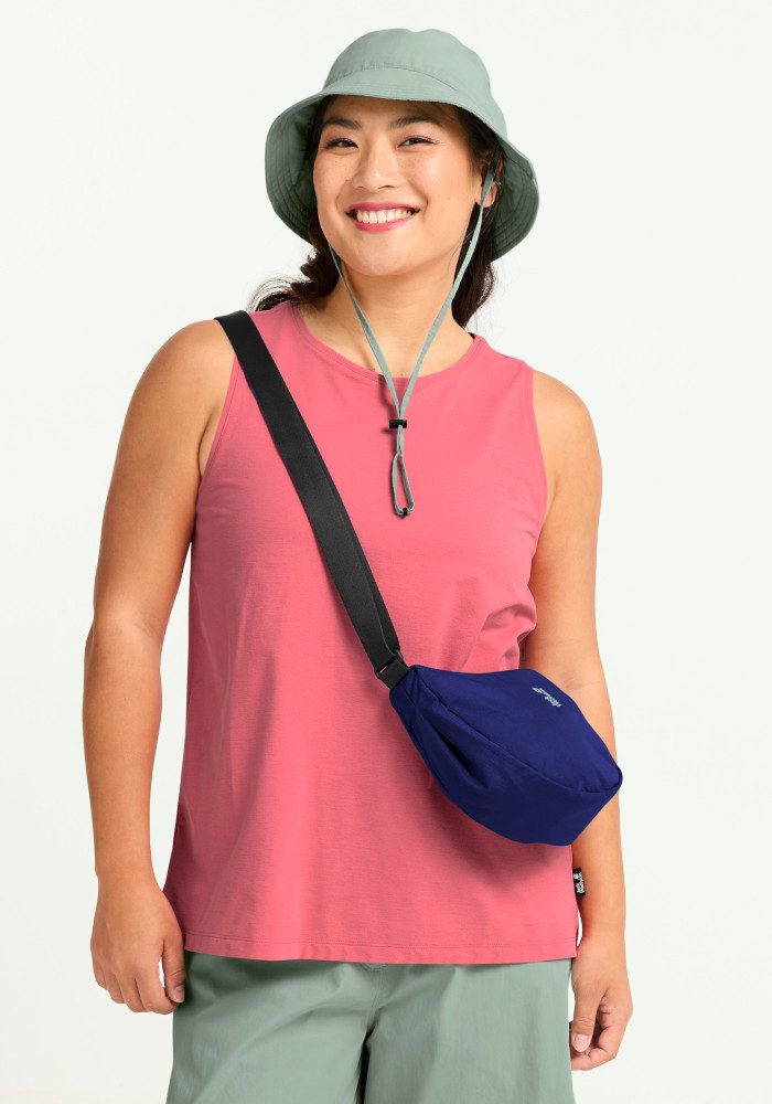 Jack Wolfskin Schultertasche ZOYA 4, Umhängetasche, Schlüsselhaken, Reißverschlussfach