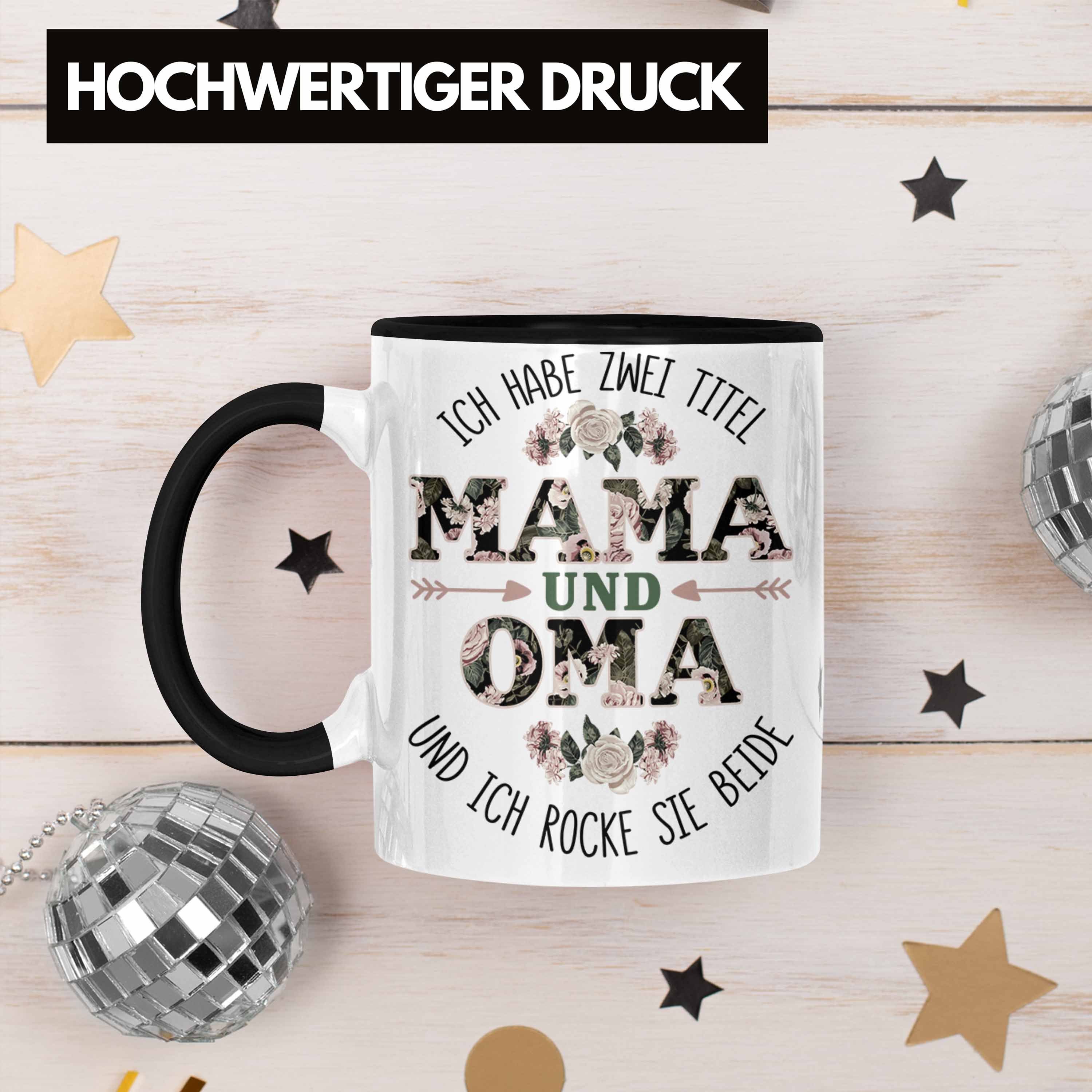 Trendation Tasse Trendation und Geburtstag - Geschenk Oma Oma Lustige Weihnachten Tasse Oma Mama Beste schwarz Tasse für