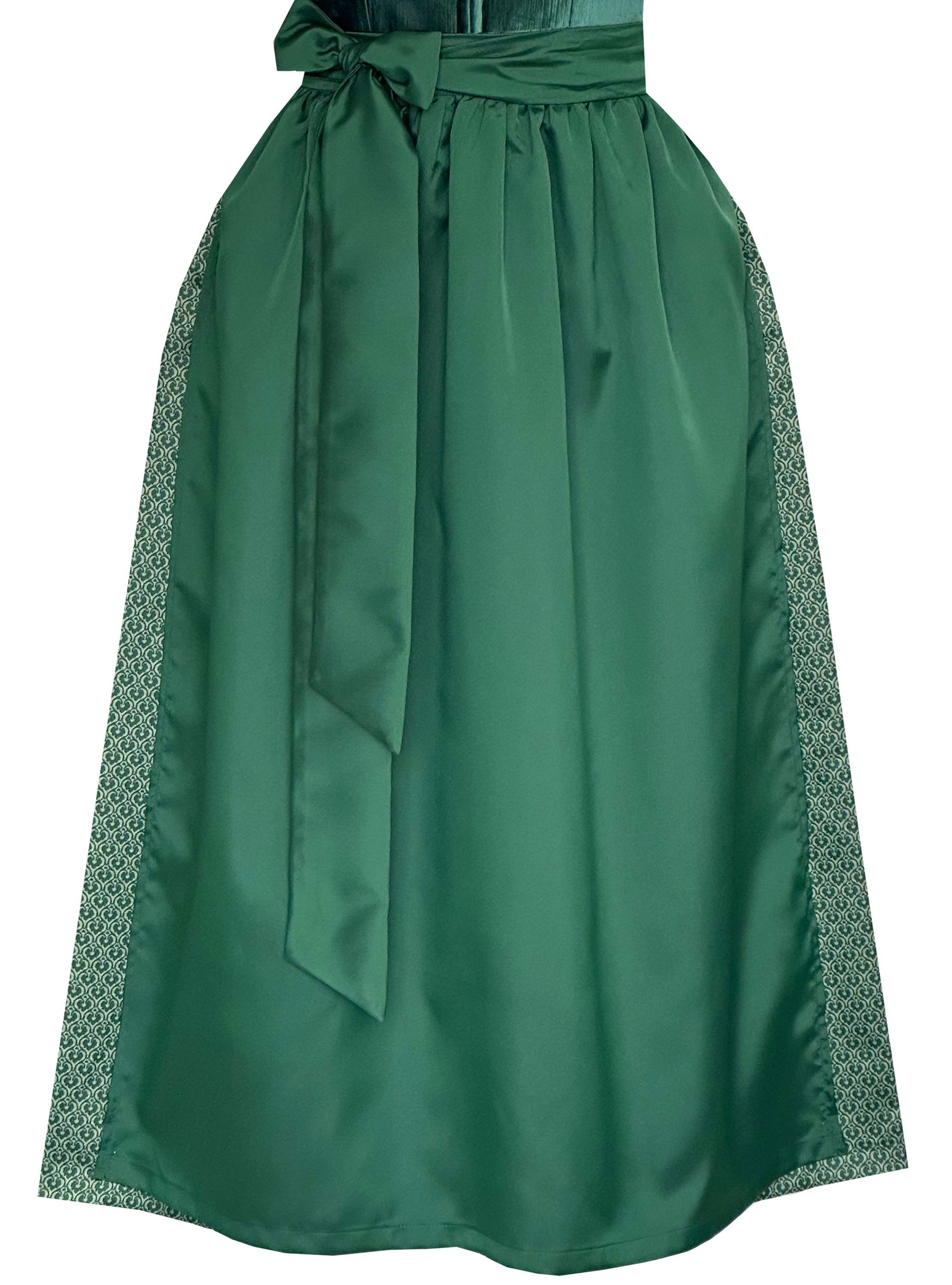 Alpenmärchen Dirndl Langes Dirndl Nolwenn in grün - ALM1072 – Bild 5 von 5