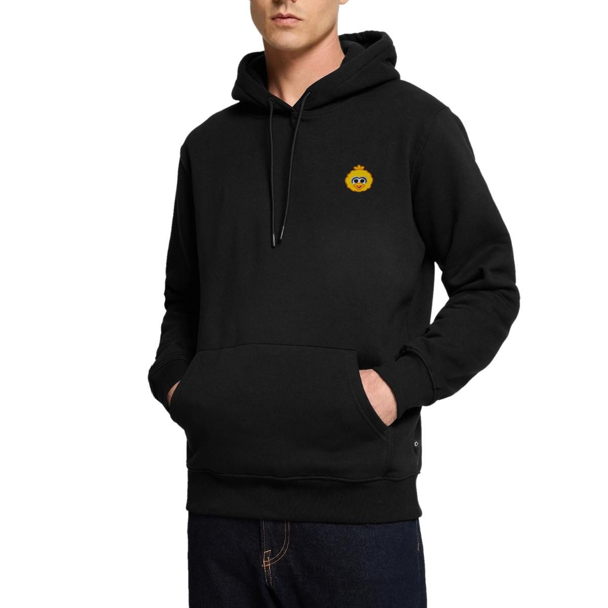 Spreadshirt Hoodie Sesamstraße Bibo Als Stickmotiv Herren Premium Hoodie (1-tlg)