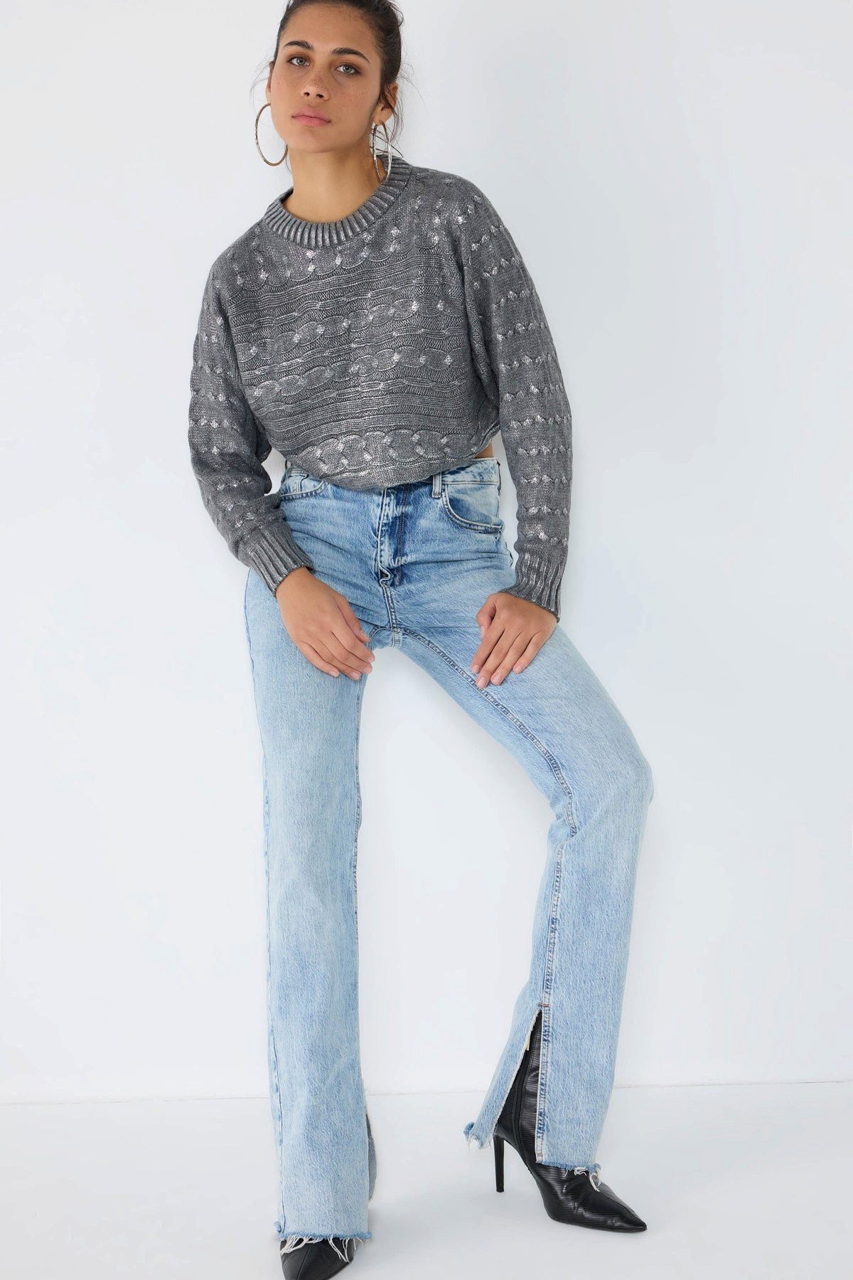 No Matter What Sweater Strickjacke mit Knopfdetails und Taschen