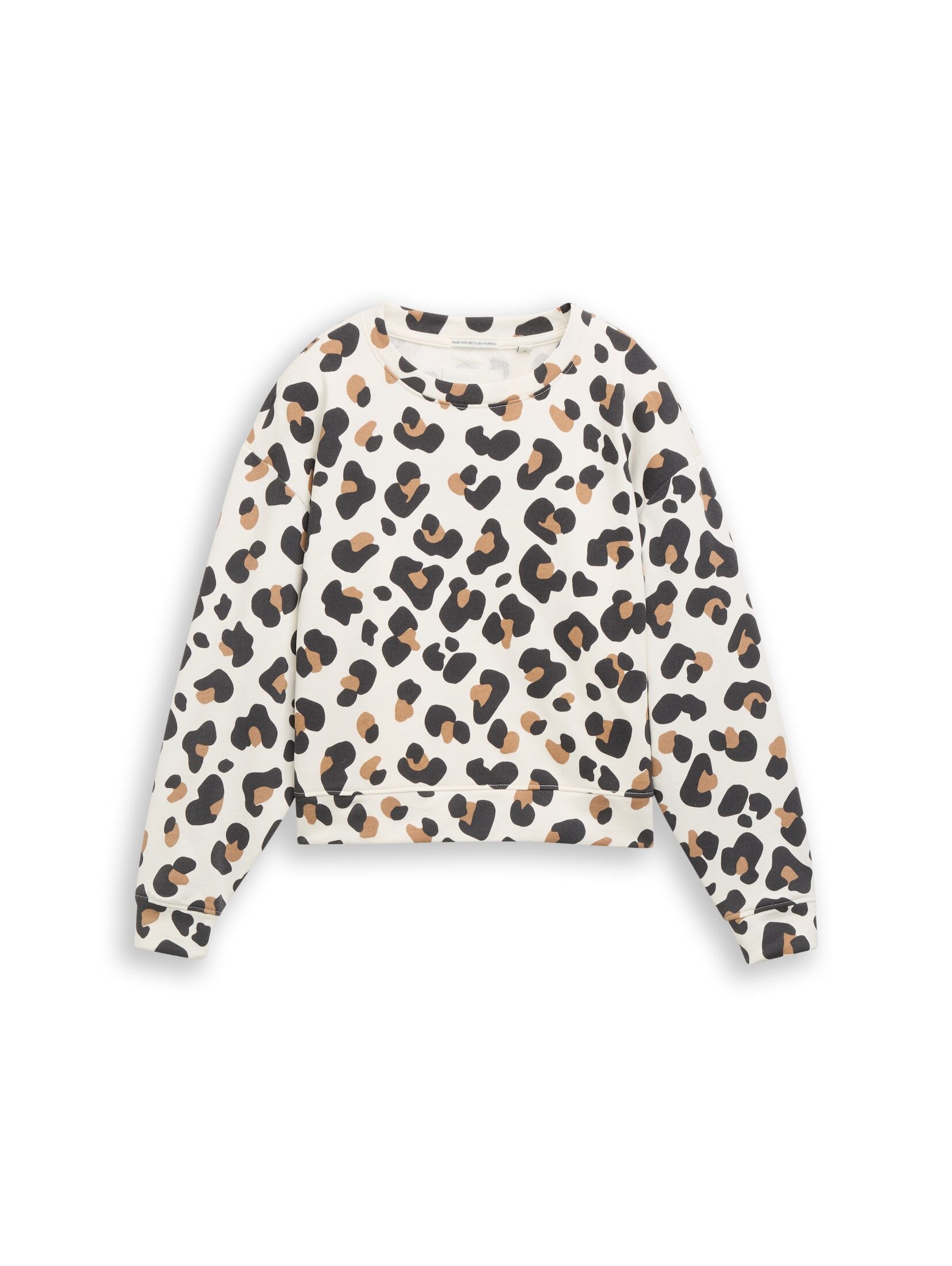 TOM TAILOR Sweatshirt Strick & Sweatshirts Oversize Sweatshirt mit Leo-Print
