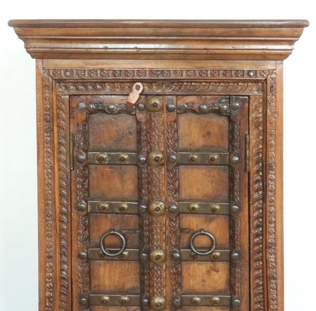 Oriental Galerie Mehrzweckschrank Brauner Schrank Antike Fensterladen 99 cm günstig online kaufen