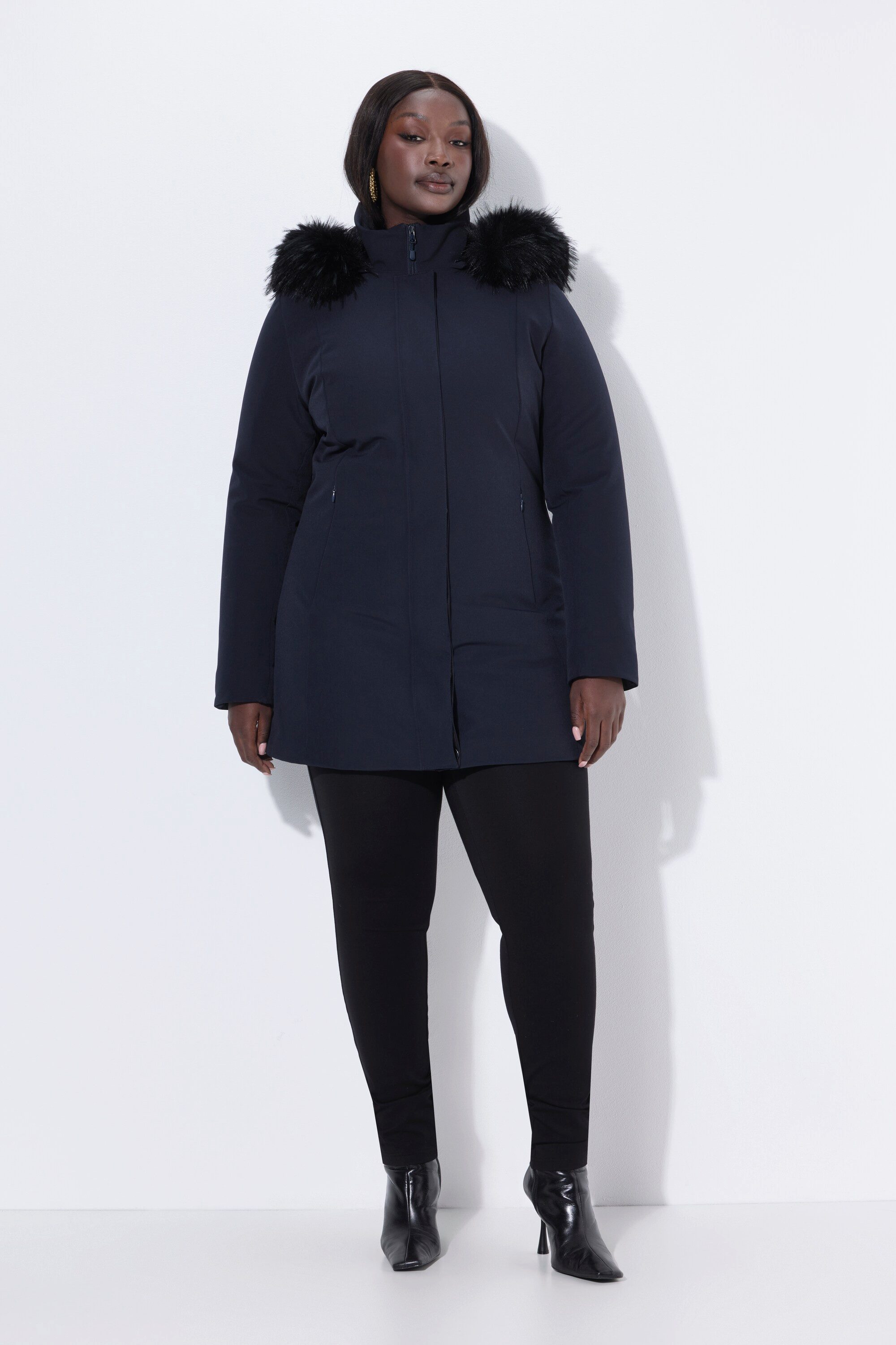 Ulla Popken Softshelljacke Funktionsjacke wasserdicht Kapuze Zipptaschen günstig online kaufen