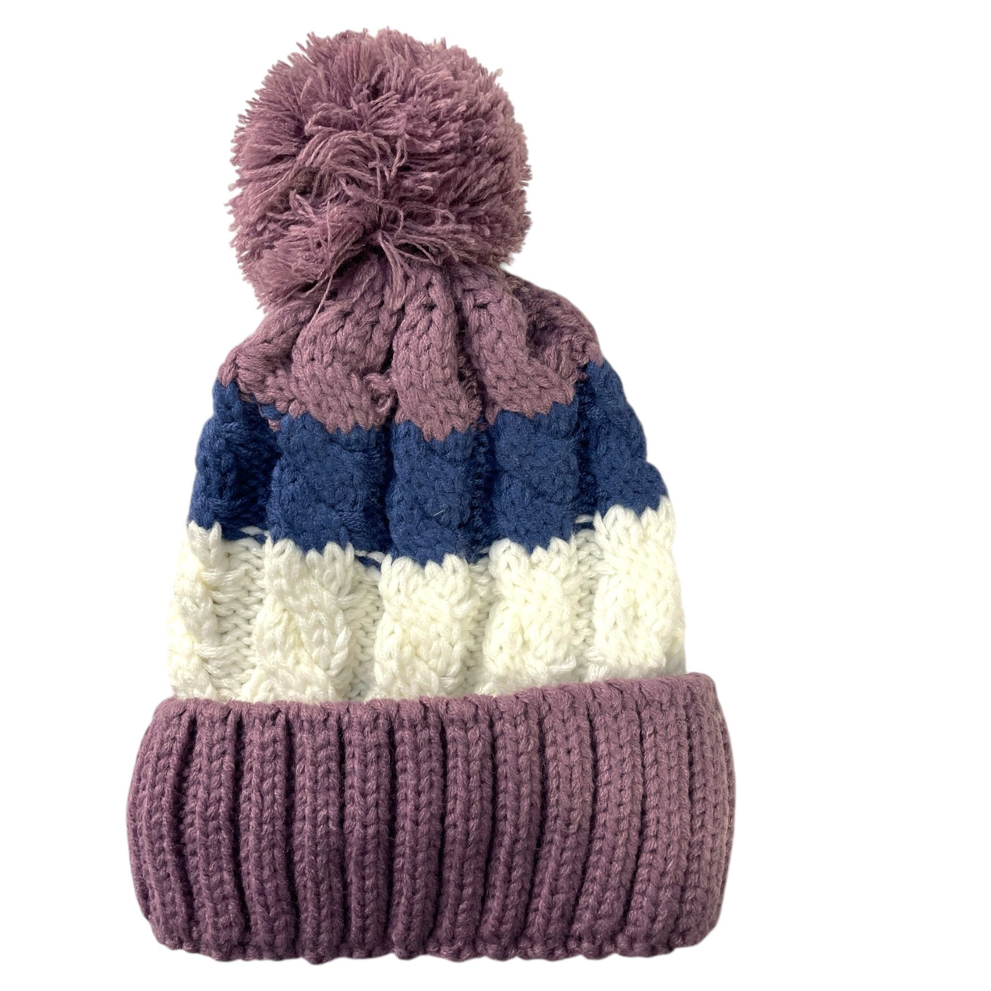 Taschen4life Bommelmütze Mütze & Schal Set 555-2 (2 teilig) Beanie & Loop, kuschelweich