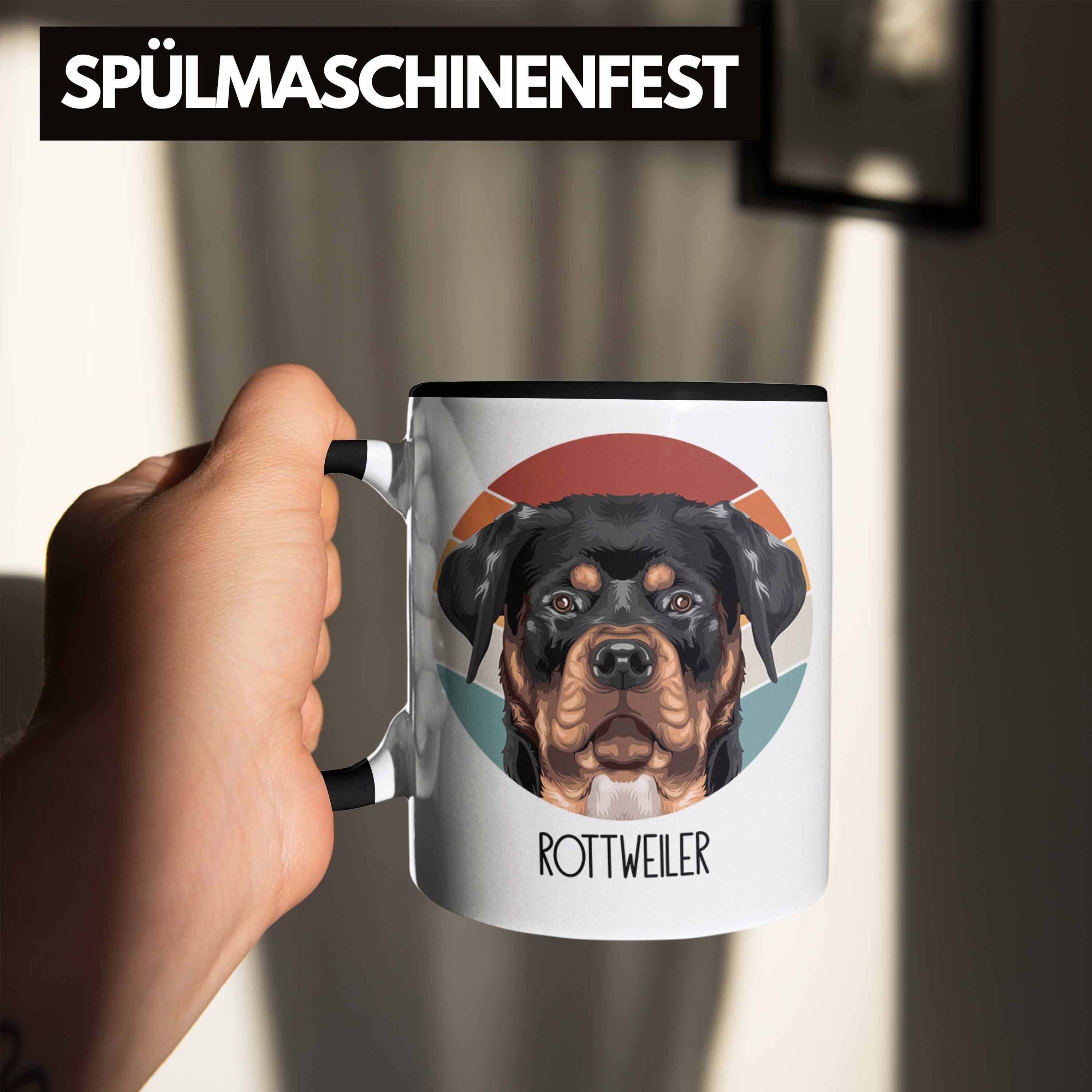 Besitzer Spruch Lustiger Rottweiler Schwarz Geschenk Geschenkidee Trendation Tasse Tasse Rottwe