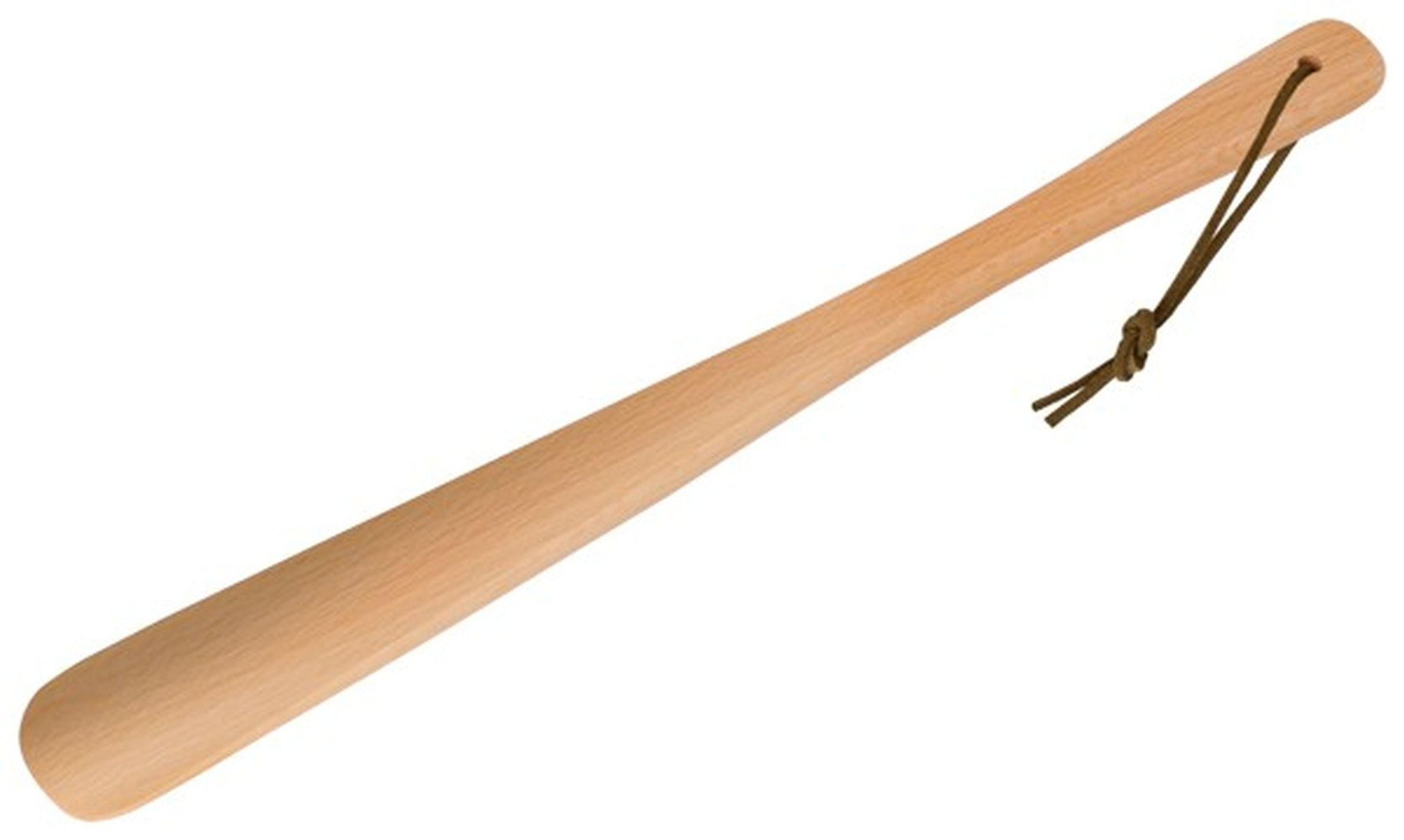Gravidus Schuhlöffel Schuhlöffel Schuhanzieher aus Holz mit Lederband 37 cm