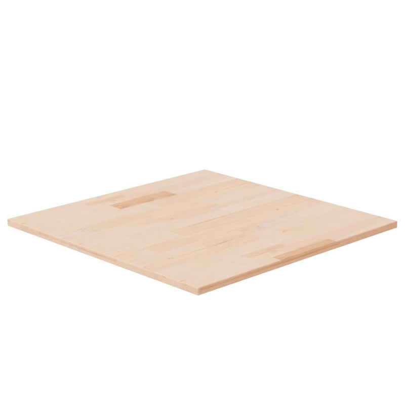 vidaXL Tischplatte Tischplatte Quadratisch 60x60x1,5 cm Eichenholz Unbehandelt (1 St)