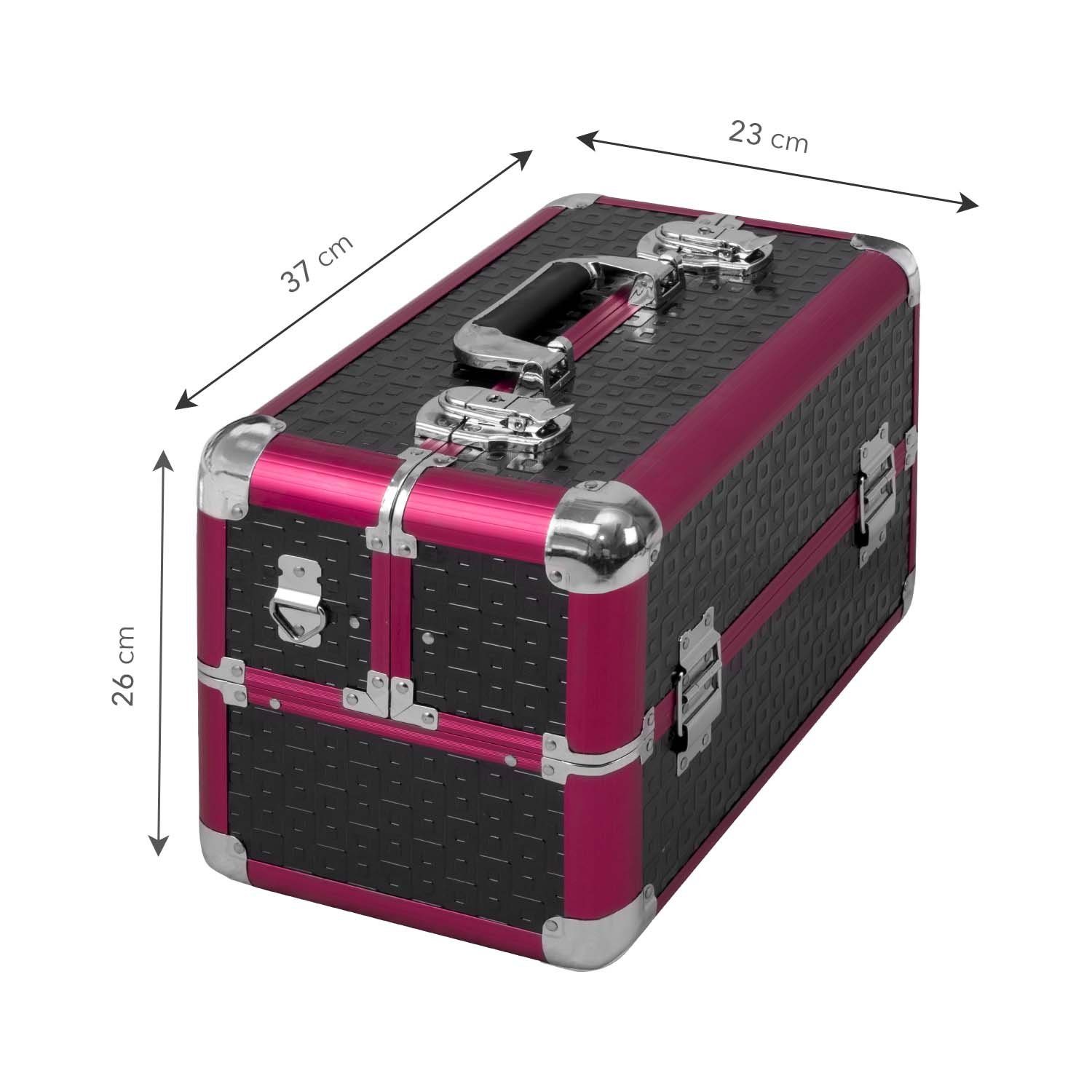 anndora Kosmetikkoffer Multikoffer abschließbar Karo geprägt, variable Fäch günstig online kaufen