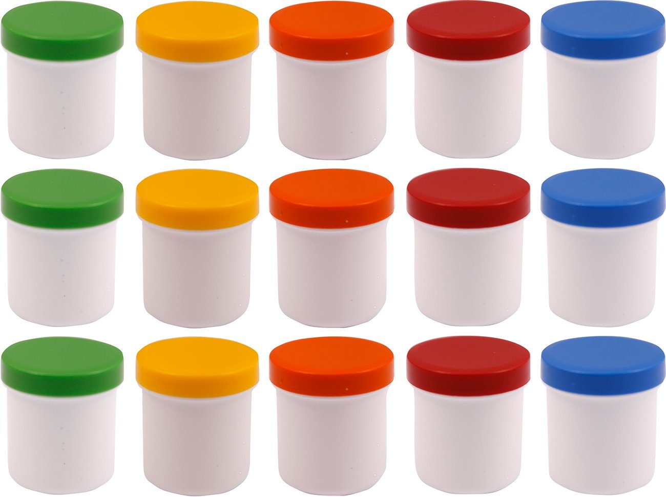 Doserie Kuhn Dose für Salben, Cremes oder Kleinigkeiten (Füllvolumen 12 ml (hoch), 15 St., Salbendosen mit passenden Deckeln), Cremedose, Salbentiegel