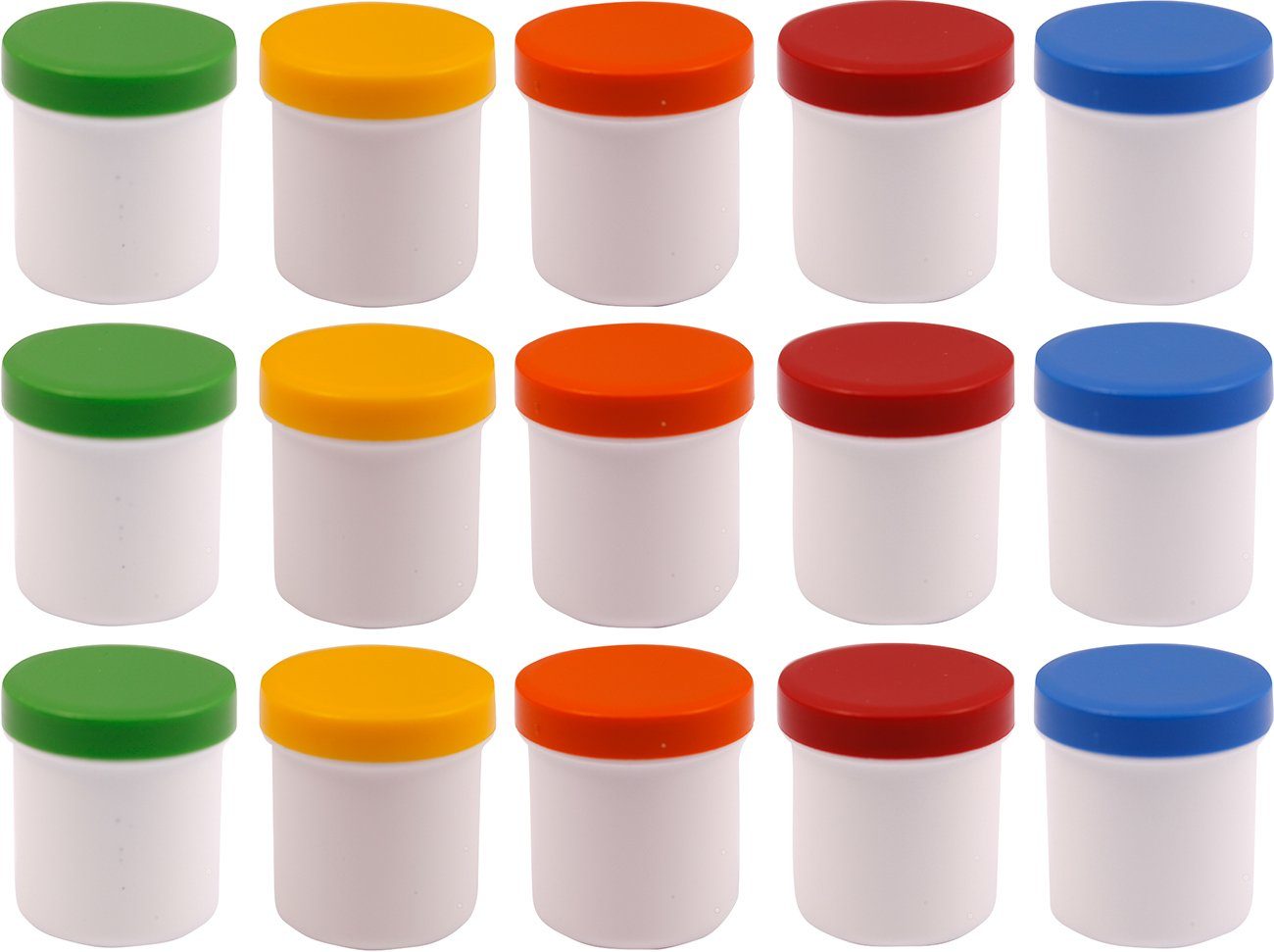 Doserie Kuhn Dose für Salben, Cremes oder Kleinigkeiten (Füllvolumen 12 ml (hoch), Höhe 31 mm, 15 St., Salbendosen mit passenden Deckeln), Cremedose, Salbentiegel, Salbenkruke