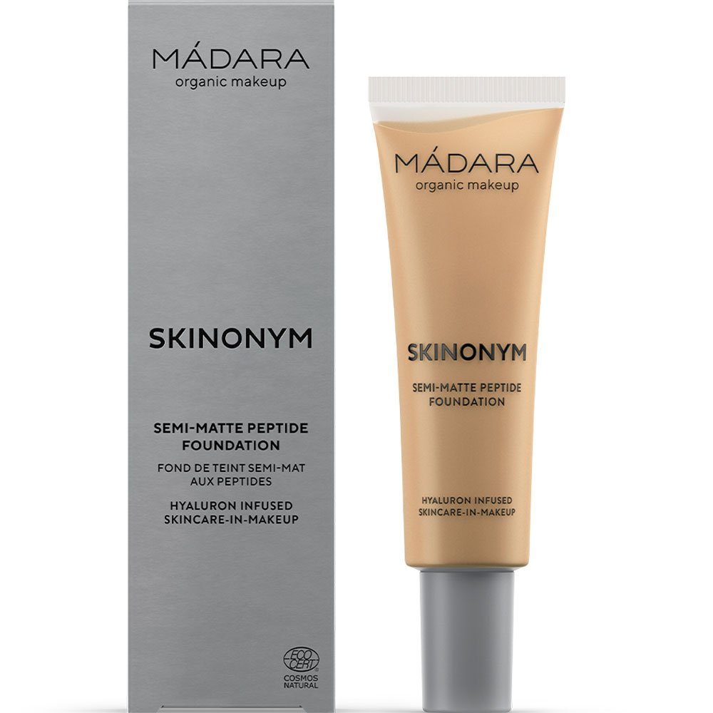 Madara Foundation SKINONYM Semi-Matte Peptide GOLDEN SAND, Gold, 30 ml