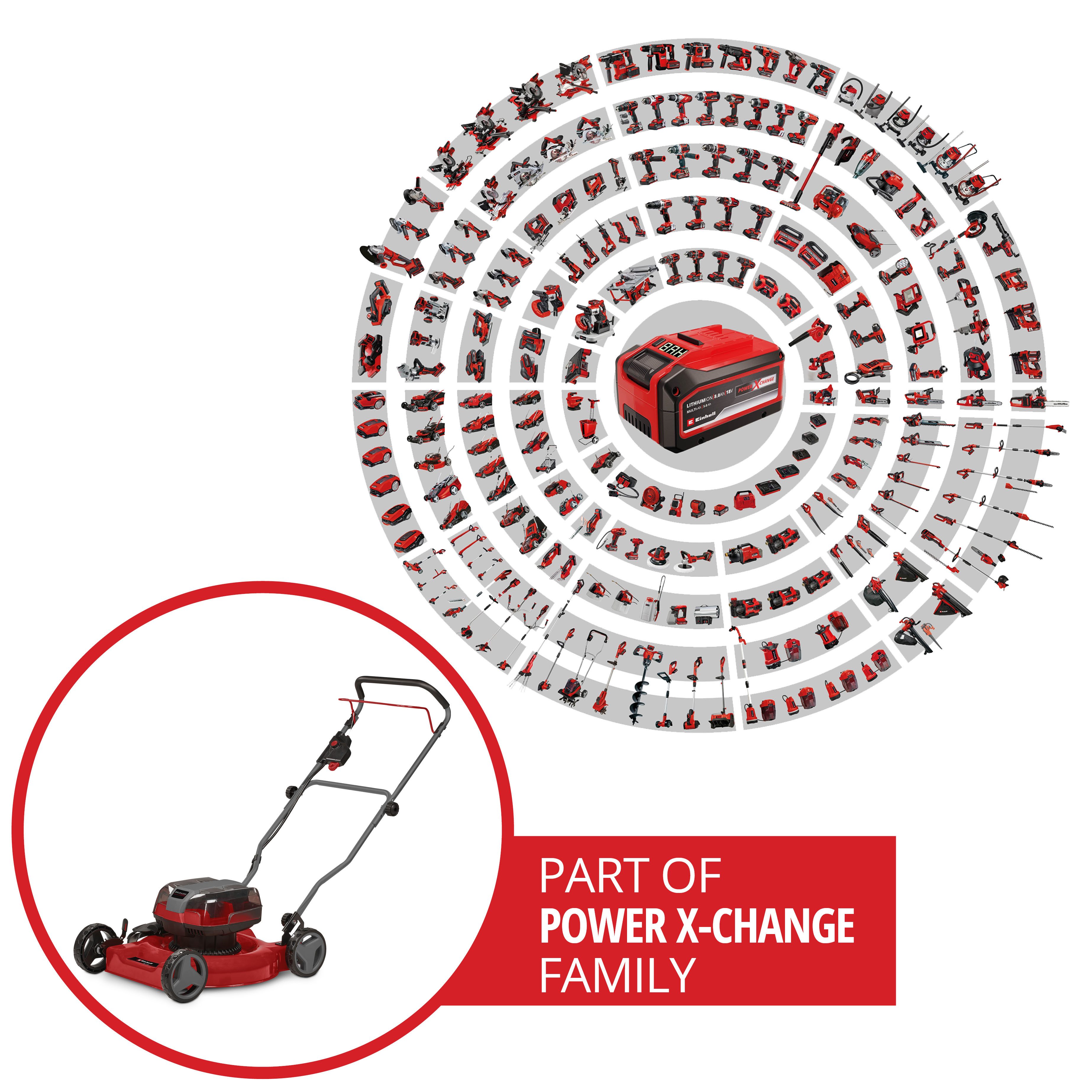 Einhell Akkurasenmäher GE-CM 36/48 Li M-Solo, 48 cm Schnittbreite, ohne Akku und Ladegerät