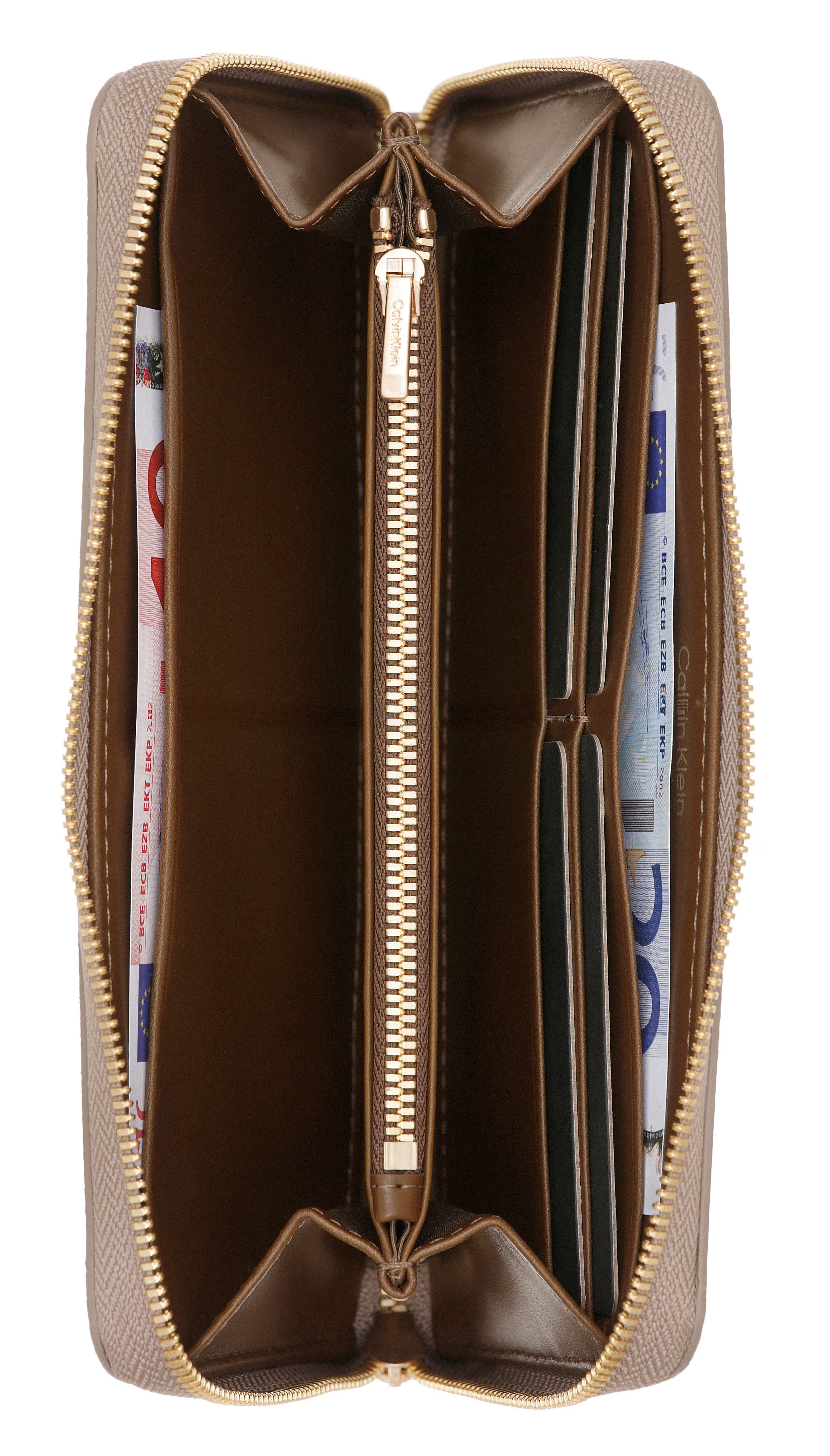 Calvin Klein Geldbörse EMBLEM AOP LONG ZIP AROUND, Geldbeutel, Portemonnaie, Money Pocket – Bild 4 von 4