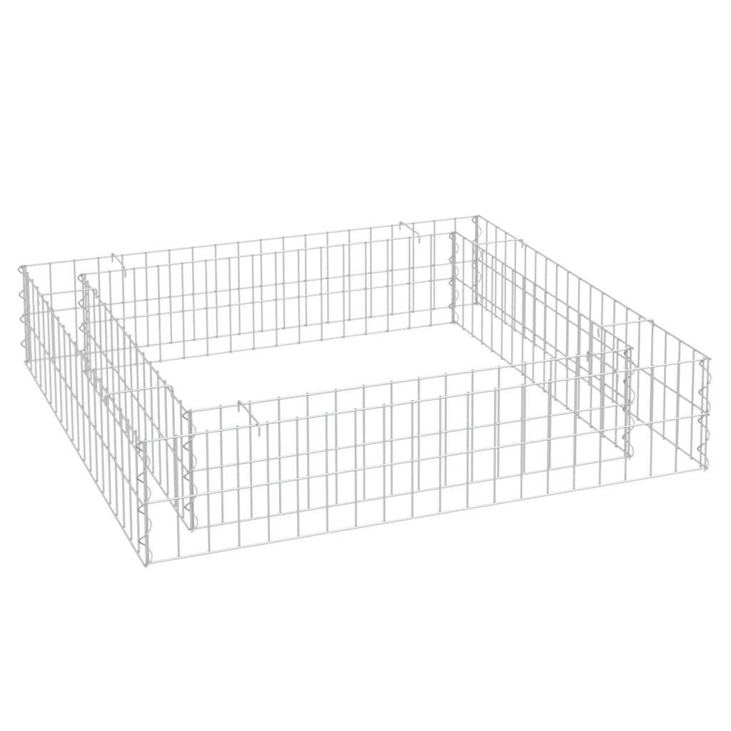 vidaXL Hochbeet Gabionen-Hochbeet Verzinkter Stahl 100x100x20 günstig online kaufen