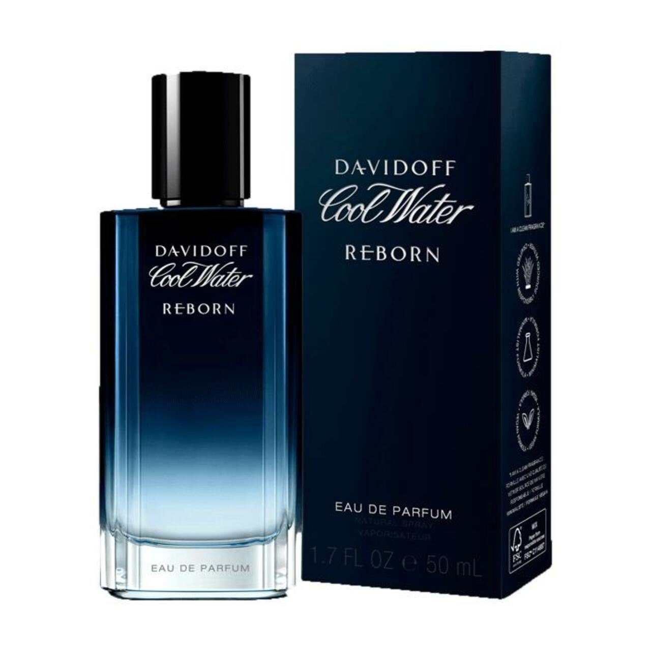 DAVIDOFF Eau de Parfum Cool Water Reborn Male EdP Nat. Spray, Herrenduft, Fougère
