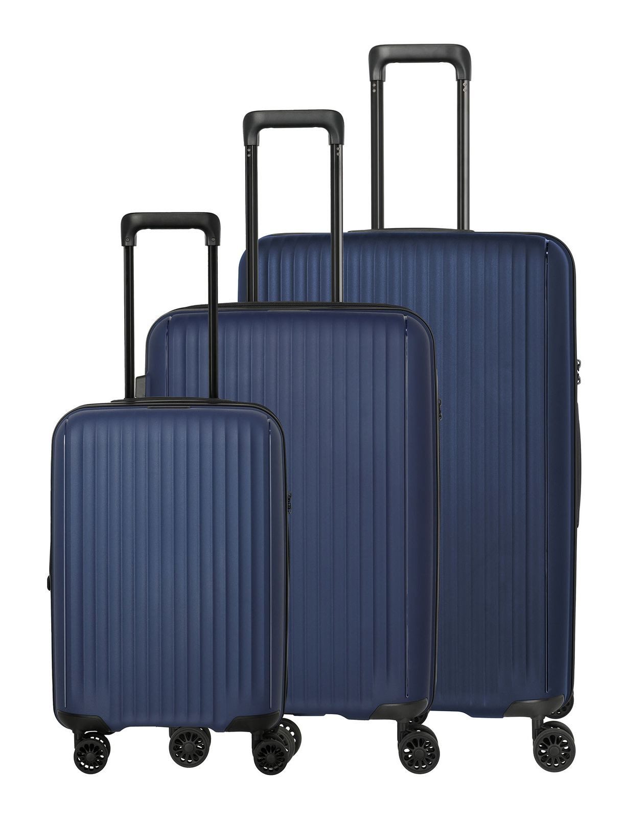 travelite Trolleyset 4W Trolley L / M+ / S+, 4 Rollen, (Set, 3 tlg)