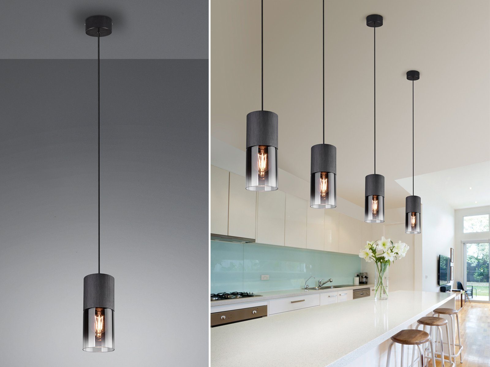 TRIO Leuchten LED Pendelleuchte, LED wechselbar, günstig online kaufen