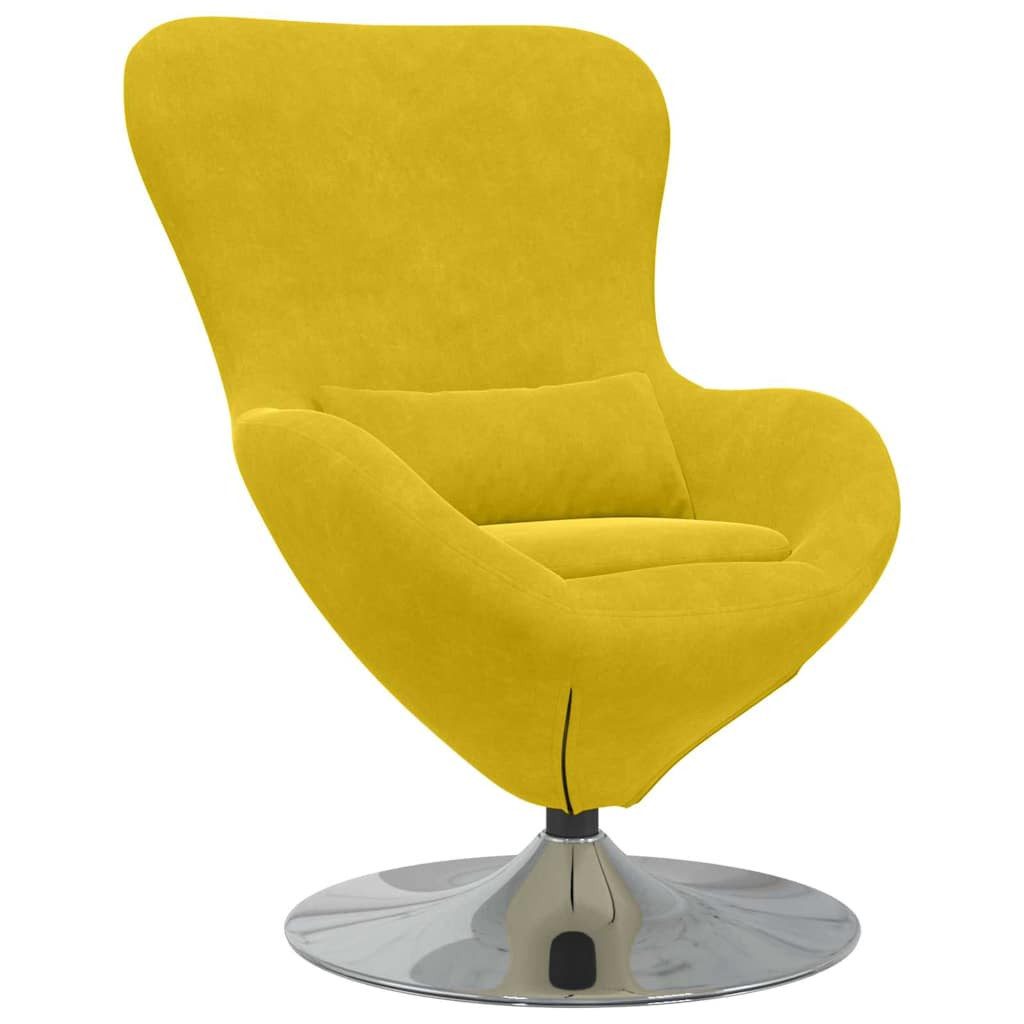 vidaXL Sessel Eiersessel Gelb Samt (1-St)