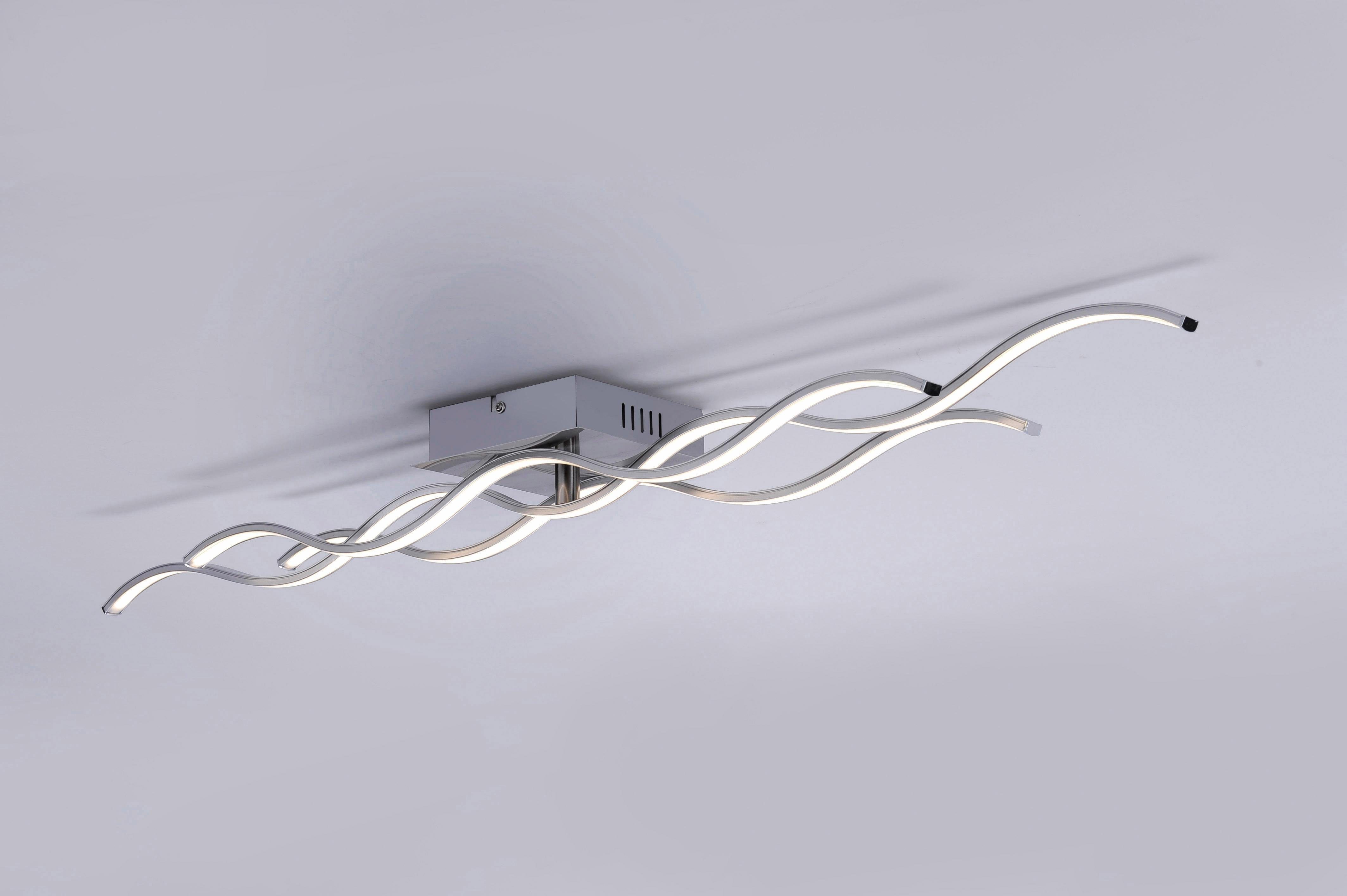 Leuchten Direkt Deckenleuchte WELLA, LED inklusive festverbautem LEDLeuchtmittel fest Warmweiß, integriert