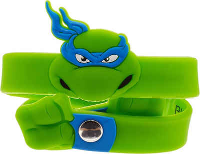 Teenage Mutant Ninja Turtles Armband Teenage Mutant Ninja Turtles Armband Leonardo, Raphael, Michelangelo, Donatello Armreif zum Sammeln und Tragen Jungen + Mädchen in Blau Orange Lila