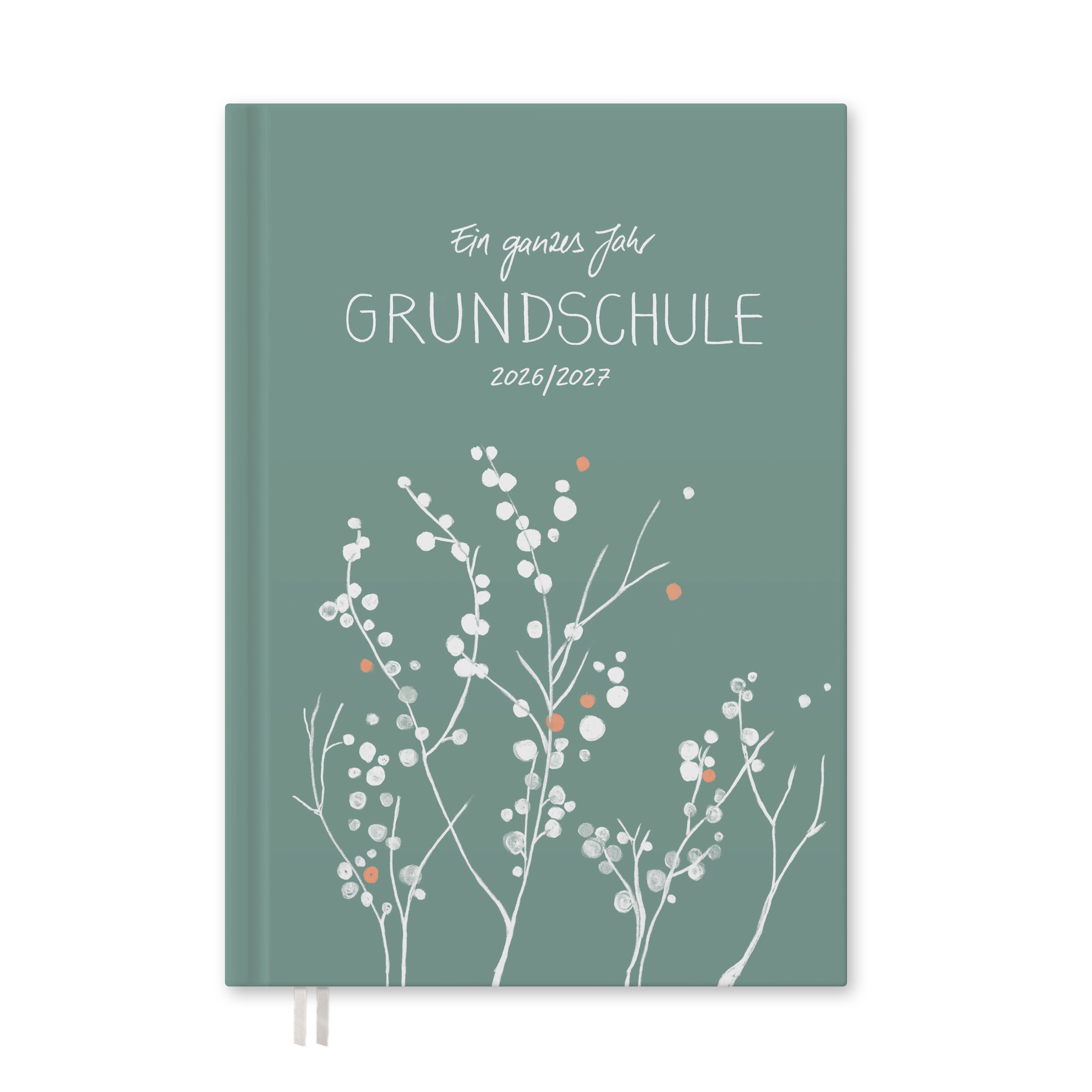 Eine der Guten Verlag Lehrerkalender Grundschulplaner 2026 2027 - A4, mint, 1 Doppelseite / Woche, Schuljahr 26/27, 216 S. Hardcover, klimaneutral