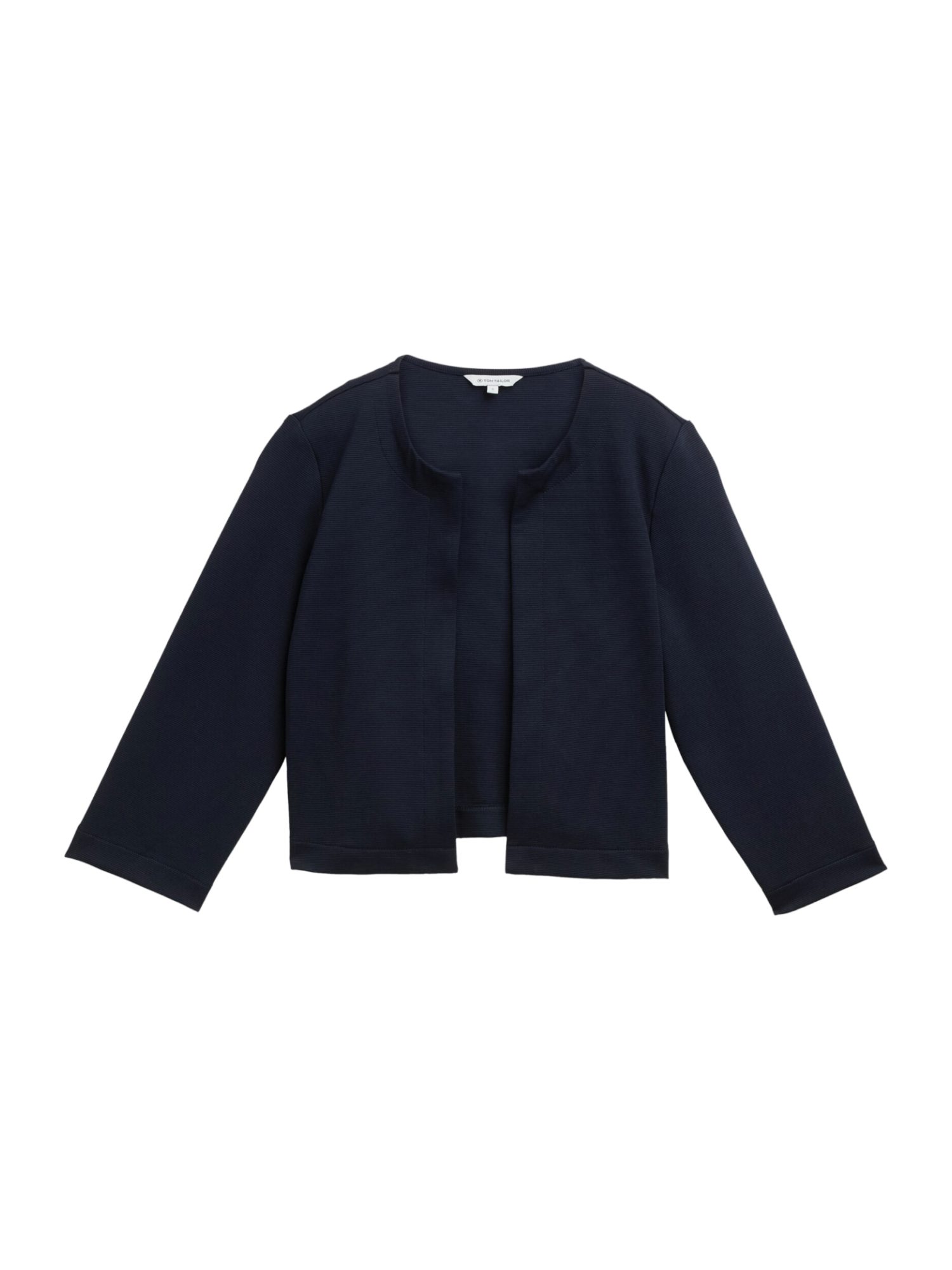 TOM TAILOR Jackenblazer H schwarz,Casual,Baumwolle,Unifarben,Lang,Regular Fit