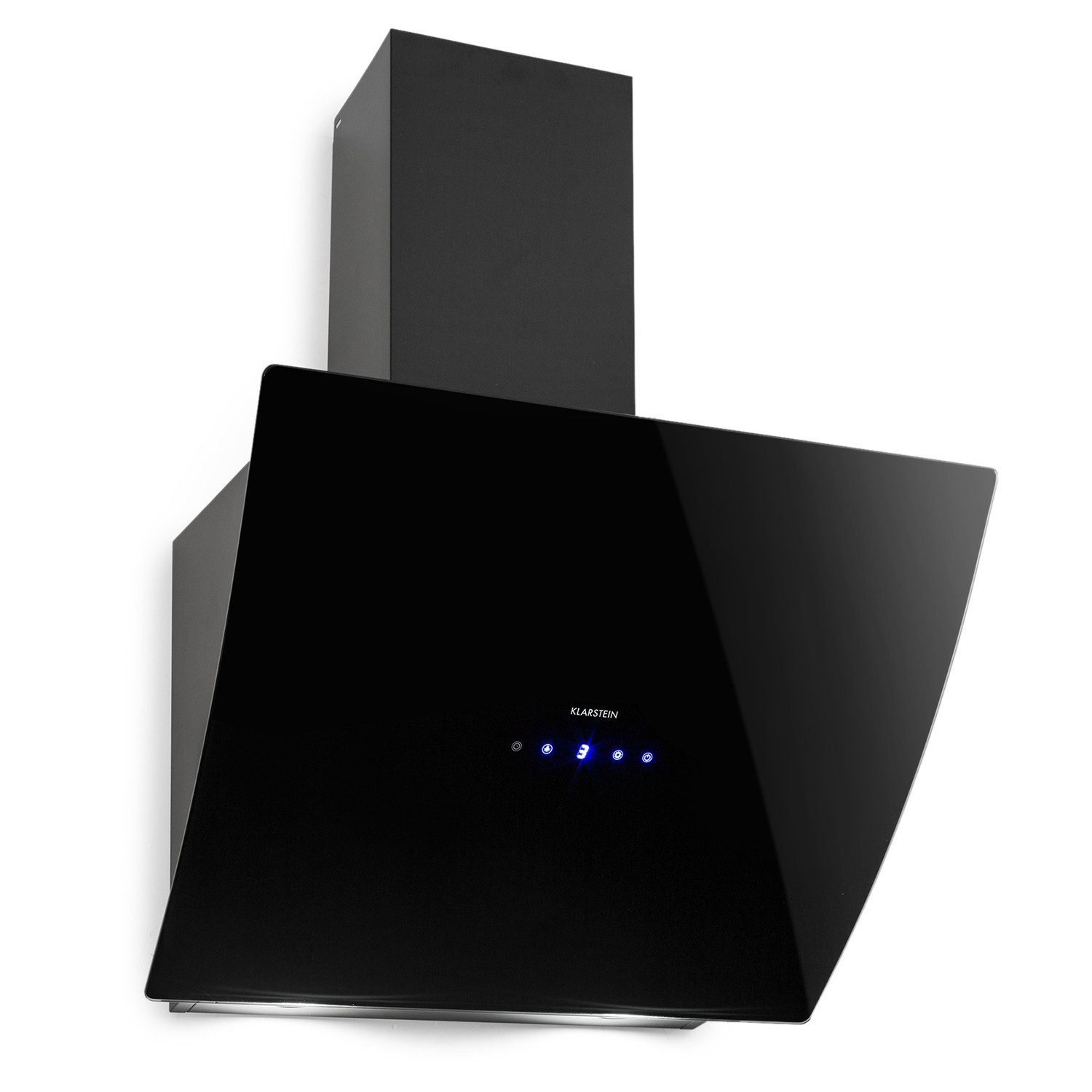 Klarstein Deckenhaube Annabelle 60 Annabelle 60, Dunstabzugshaube Glas 595 m³/h Touch-Armatur schwarz