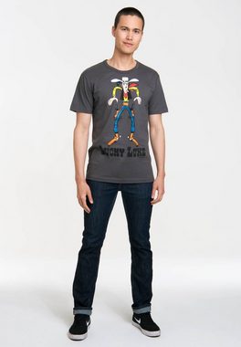 LOGOSHIRT T-Shirt Lucky Luke mit angesagtem Retro-Print