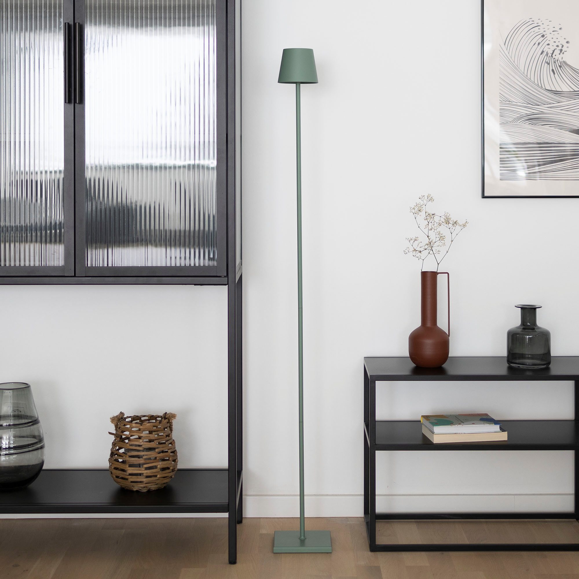 SARAZ Lights LED Stehlampe - Akku Stehleuchte Gaia, LED fest integriert, wiederaufladbar