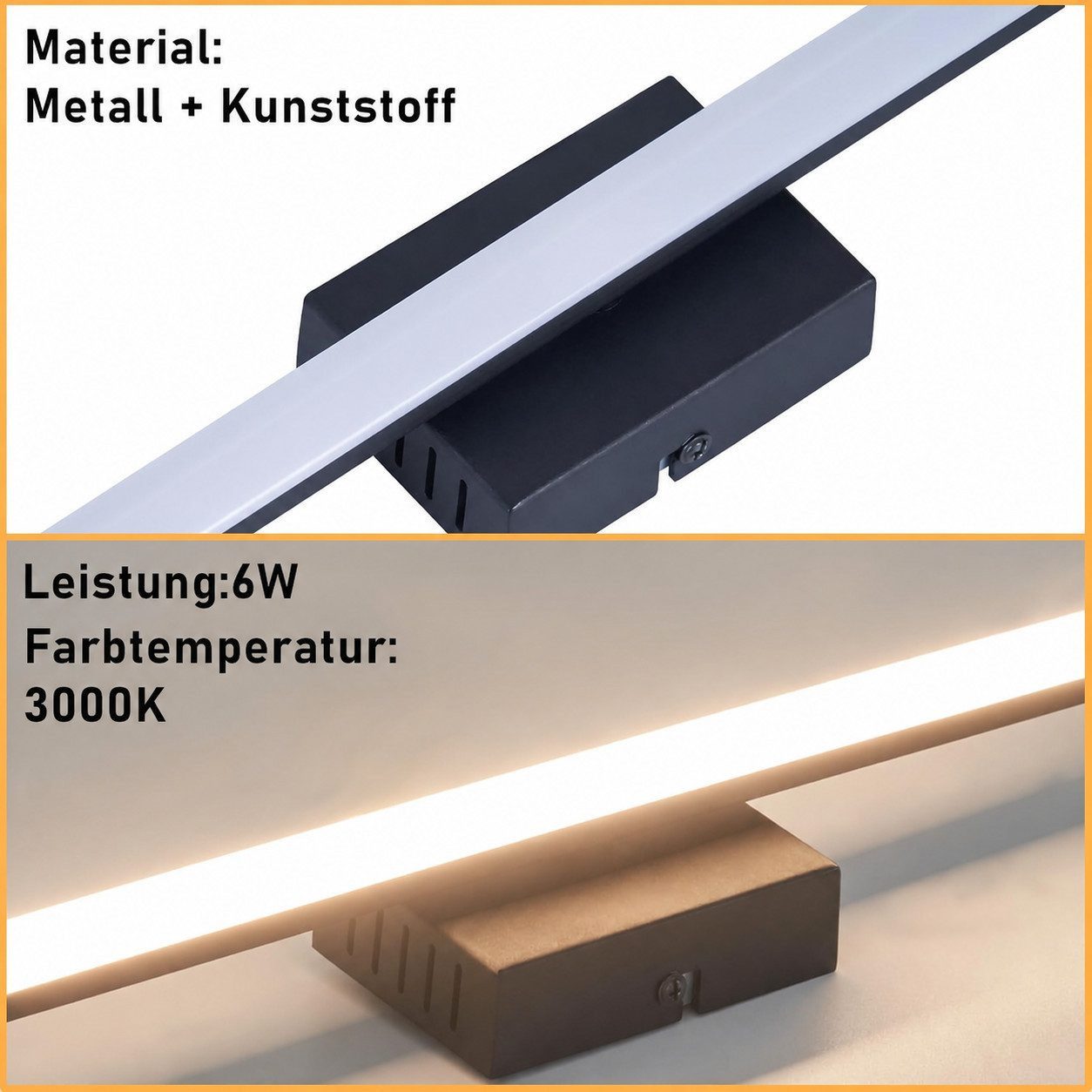 Nettlife LED Wandleuchte Modern Schwarz Innen 6/12/18/27W 3000K Flur Wandbeleuchtung, LED fest integriert, Warmweiß, Wandlicht für Wohnzimmer Schlafzimmer Küche