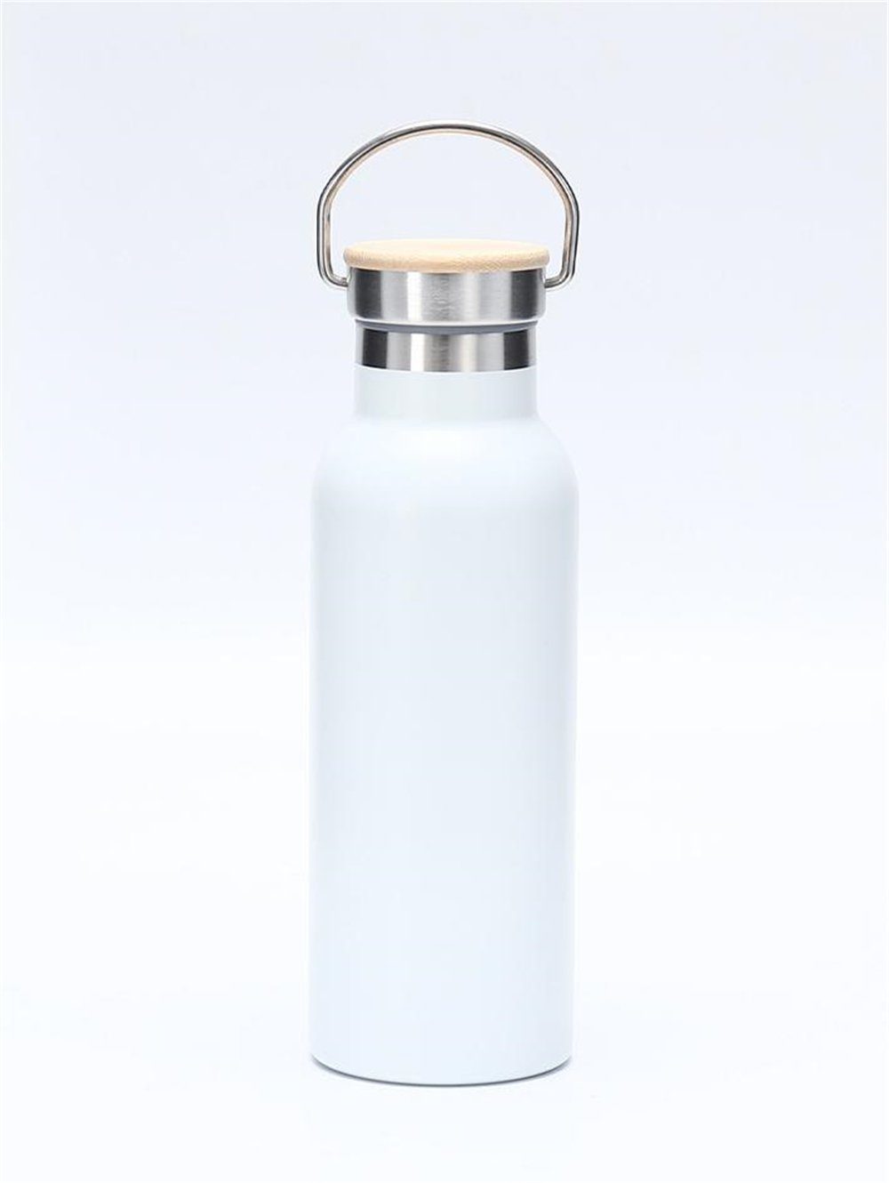 Rouemi Isolierflasche Doppeltes Vakuum Thermobecher,500/750ml Kühlbecher,mit auslaufsicherem, 12h heiß/24h kalt weiß