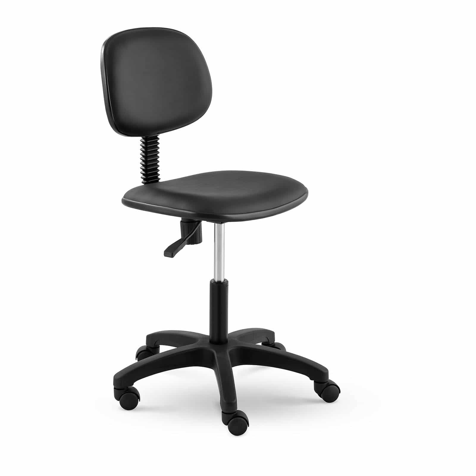 Fromm&Starck Bürostuhl Nähstuhl Stuhl zum Nähen mit Rollen gepolstert 120 kg Schwarz
