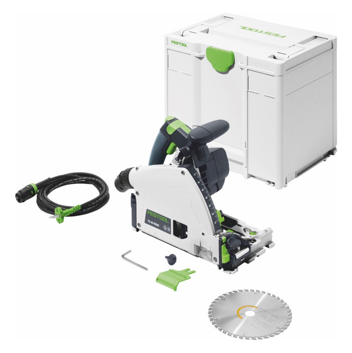 FESTOOL Kompakt-Handkreissäge TS 60 KEBQ-Plus Tauchsäge 1500 Watt 168 mm + Systainer (576721)