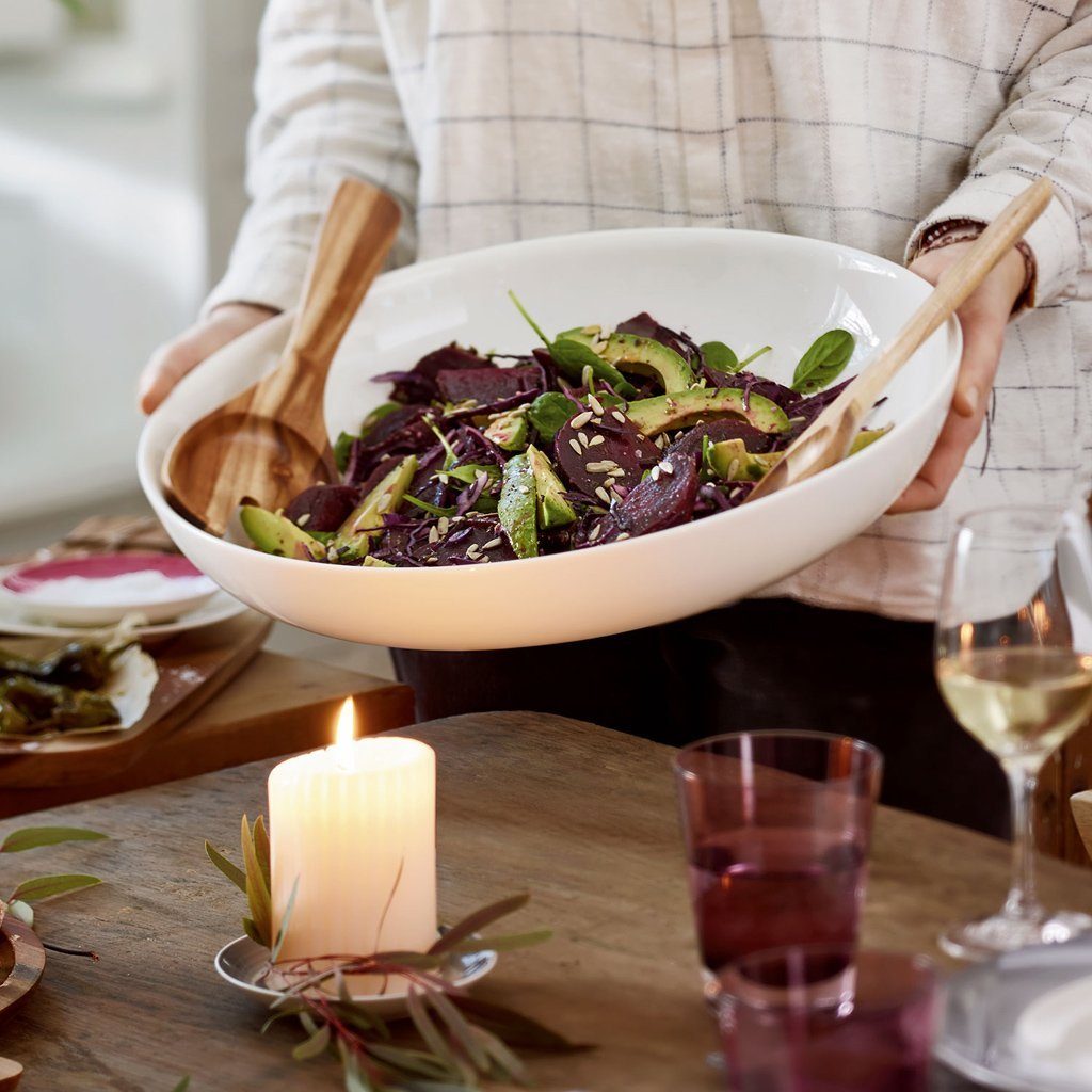 Villeroy & Boch Salatbesteck Artesano Original Salatbesteck, 2tlg. (Set, 2-tlg), Akazienholz, 2 Stck, Handwäsche empfohlen