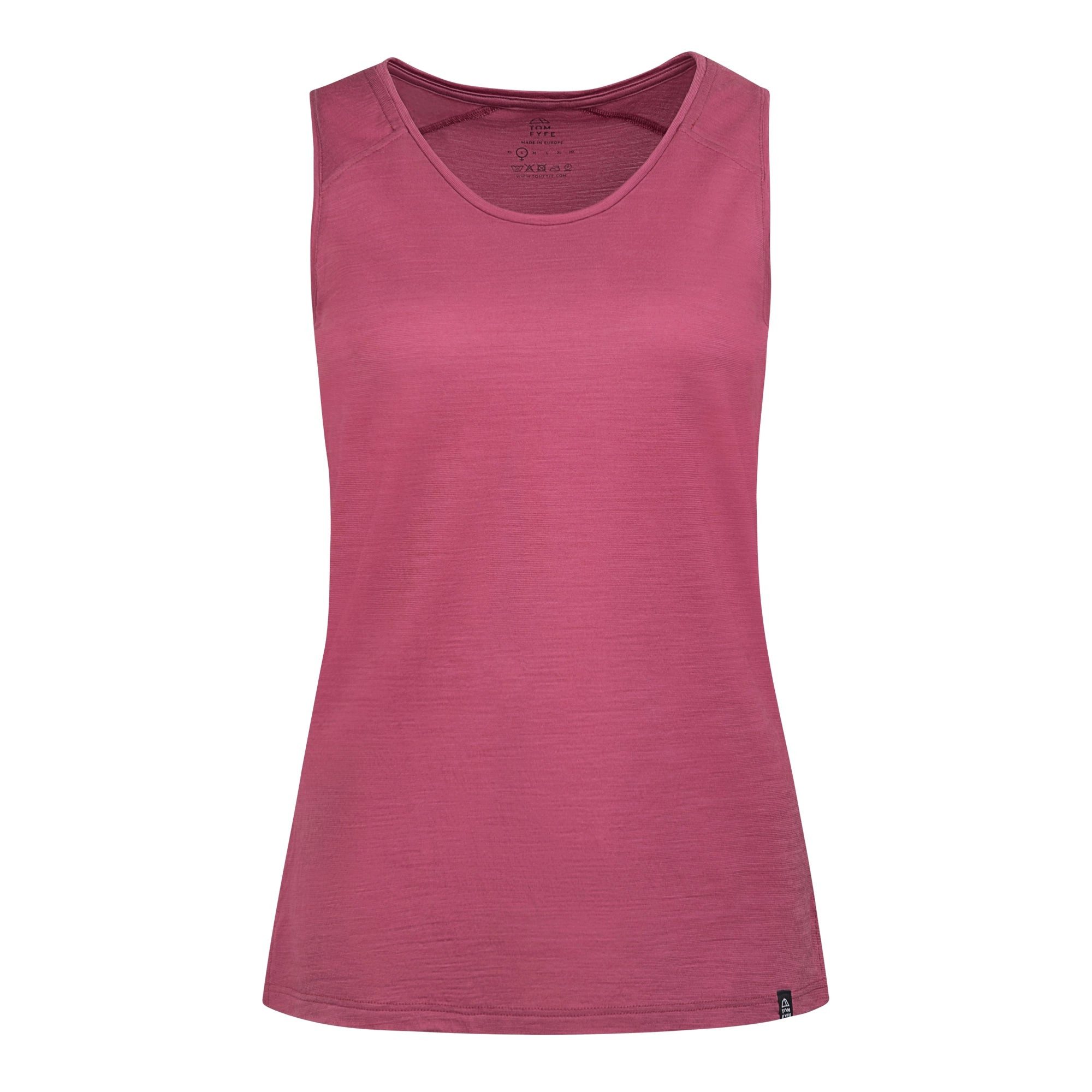Tanktop TOM FYFE Merino Tank-Top Damen Brombeere / XS