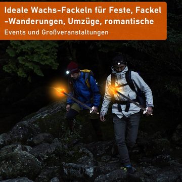 Randaco Gartenfackel Fackeln Eheringe Pechfackel Wachsfackeln Brennzeit 10-100 Stück