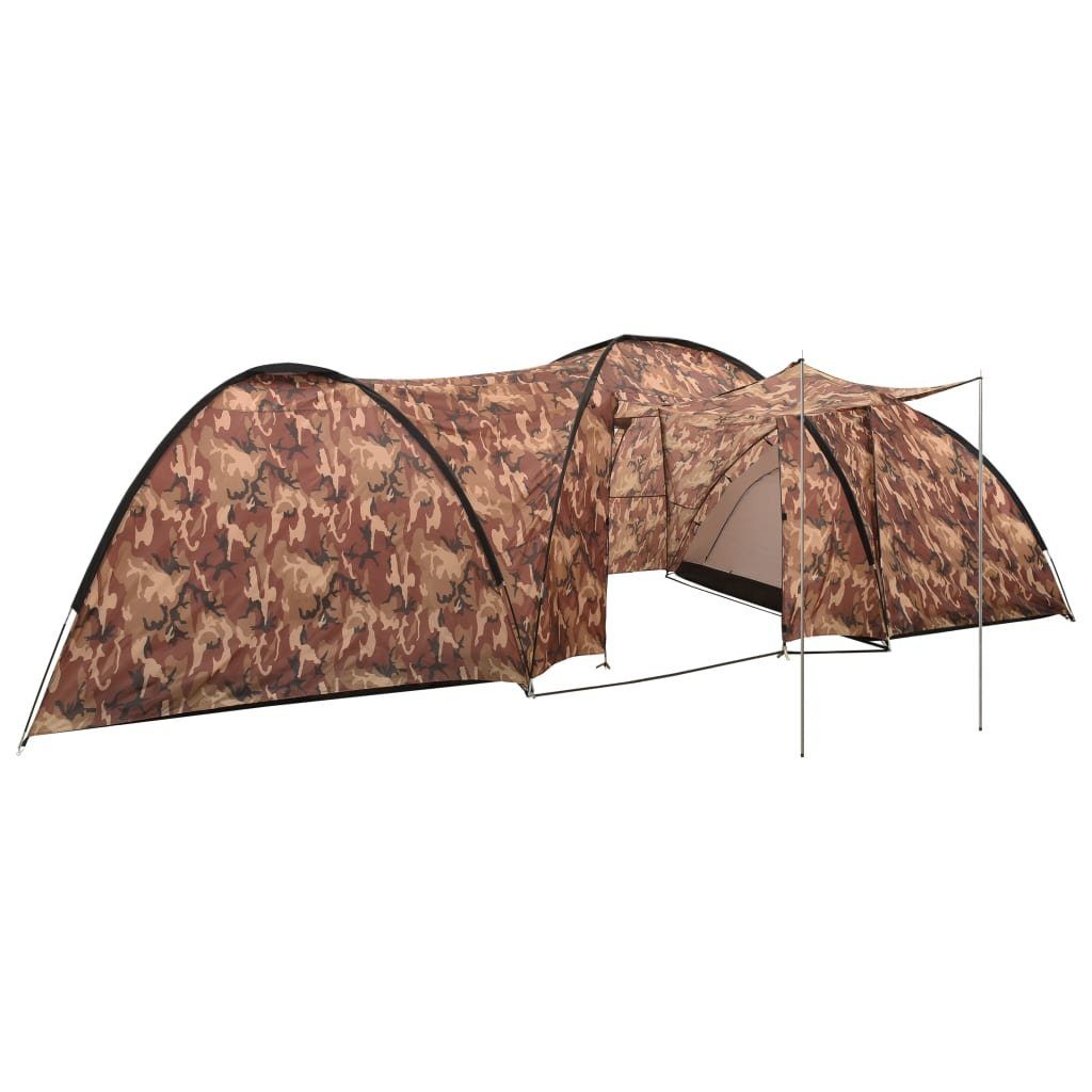 DOTMALL Kuppelzelt Camping-Zelt für 8 Personen,Familienzelt Stehhöhe 1900mm Camouflage