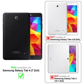 Cadorabo Schutzfolie Samsung Galaxy Tab 4 (7 Zoll), (1-St), Schutzglas Panzer Folie (Tempered) Display-Schutzfolie mit 3D Touch
