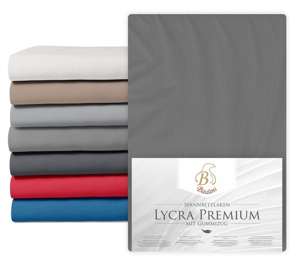 Luxusbetten24 Bettlaken Premium Boxspring Bettlaken Lycra, günstig online kaufen