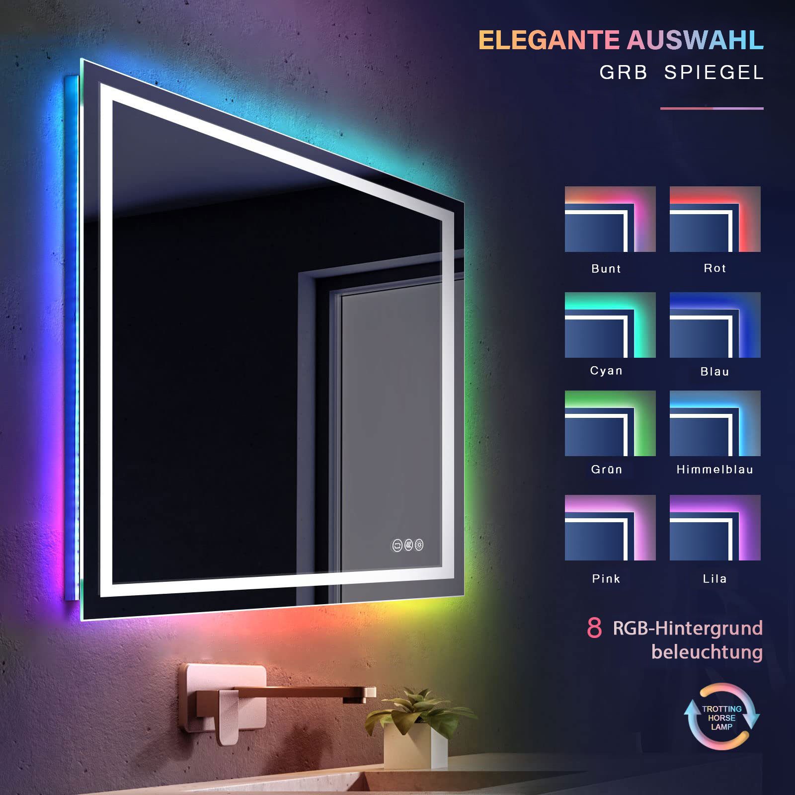 Dripex Badspiegel Led Badezimmerspiegel, Spiegel mit günstig online kaufen