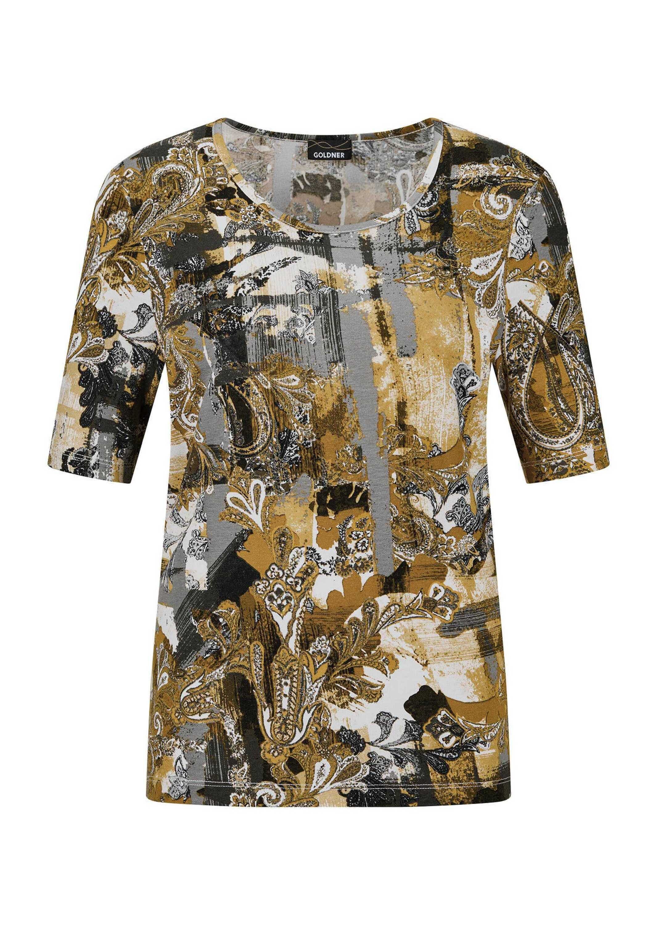 T-Shirt Halbarm Druckshirt, grafisches Paisley