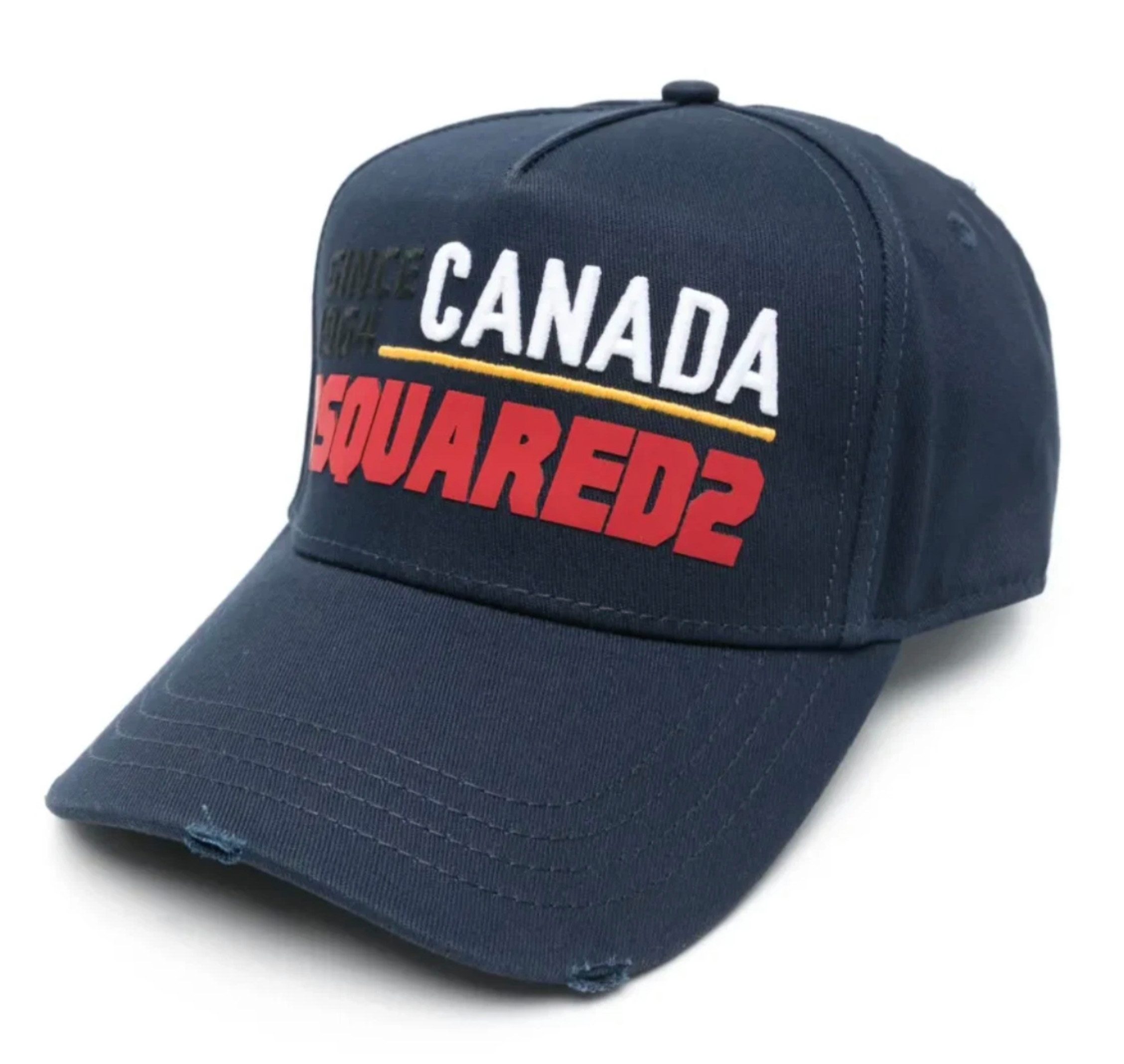 Dsquared2 Baseball Cap Icon Retro Basecap Cap Mütze Basebalkappe Unisex Gebogener Schirm für sportlich-urbanen Stil