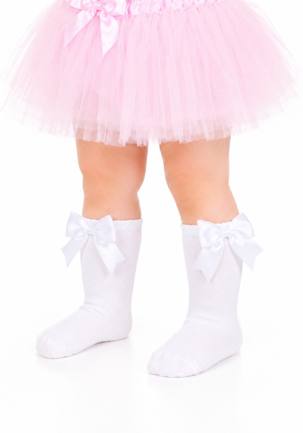La Bortini Kniestrümpfe Kniestrümpfe Socken für Baby und Kinder Strümpfe mit Schleifen