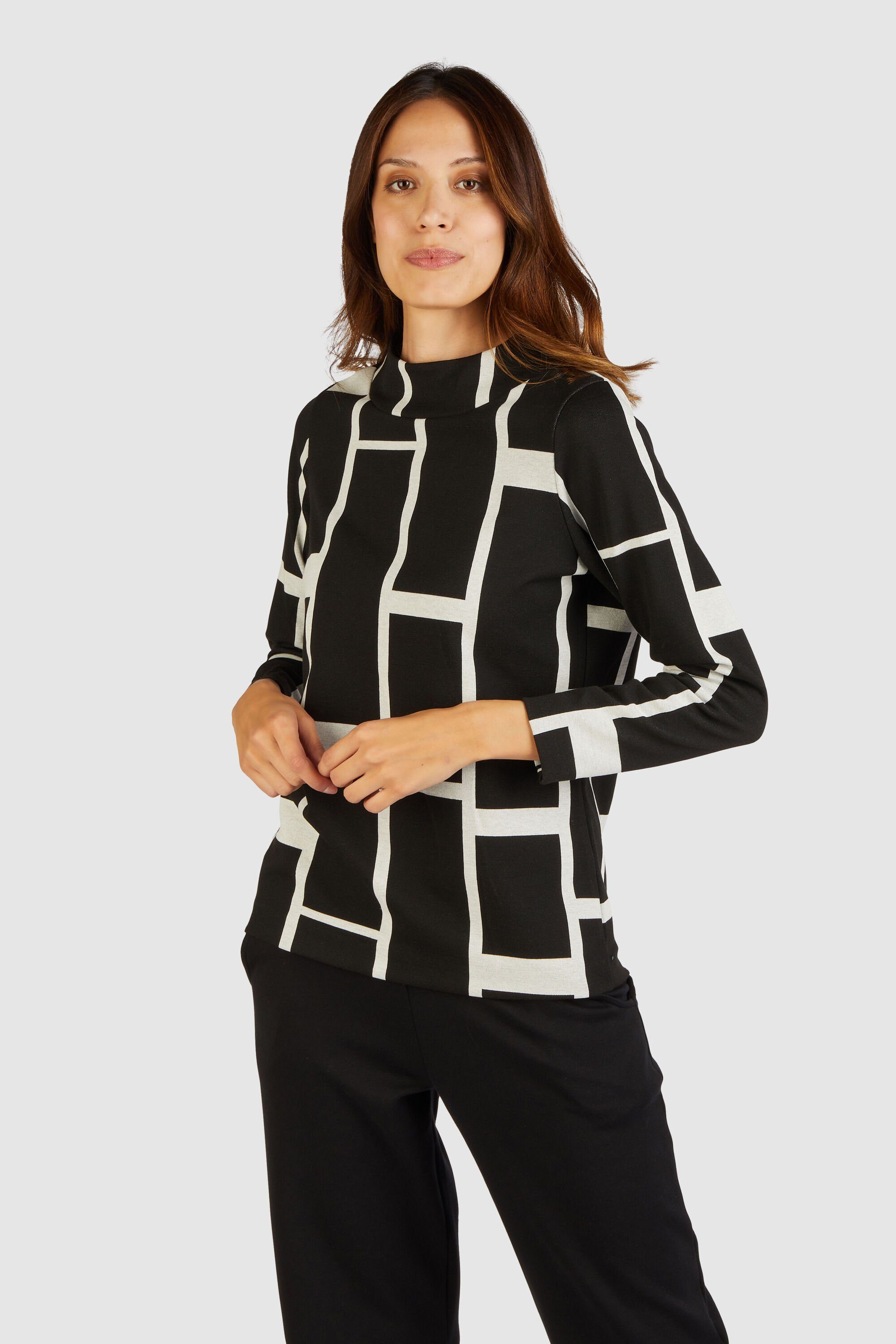 seeyou Longshirt mit Jacquard