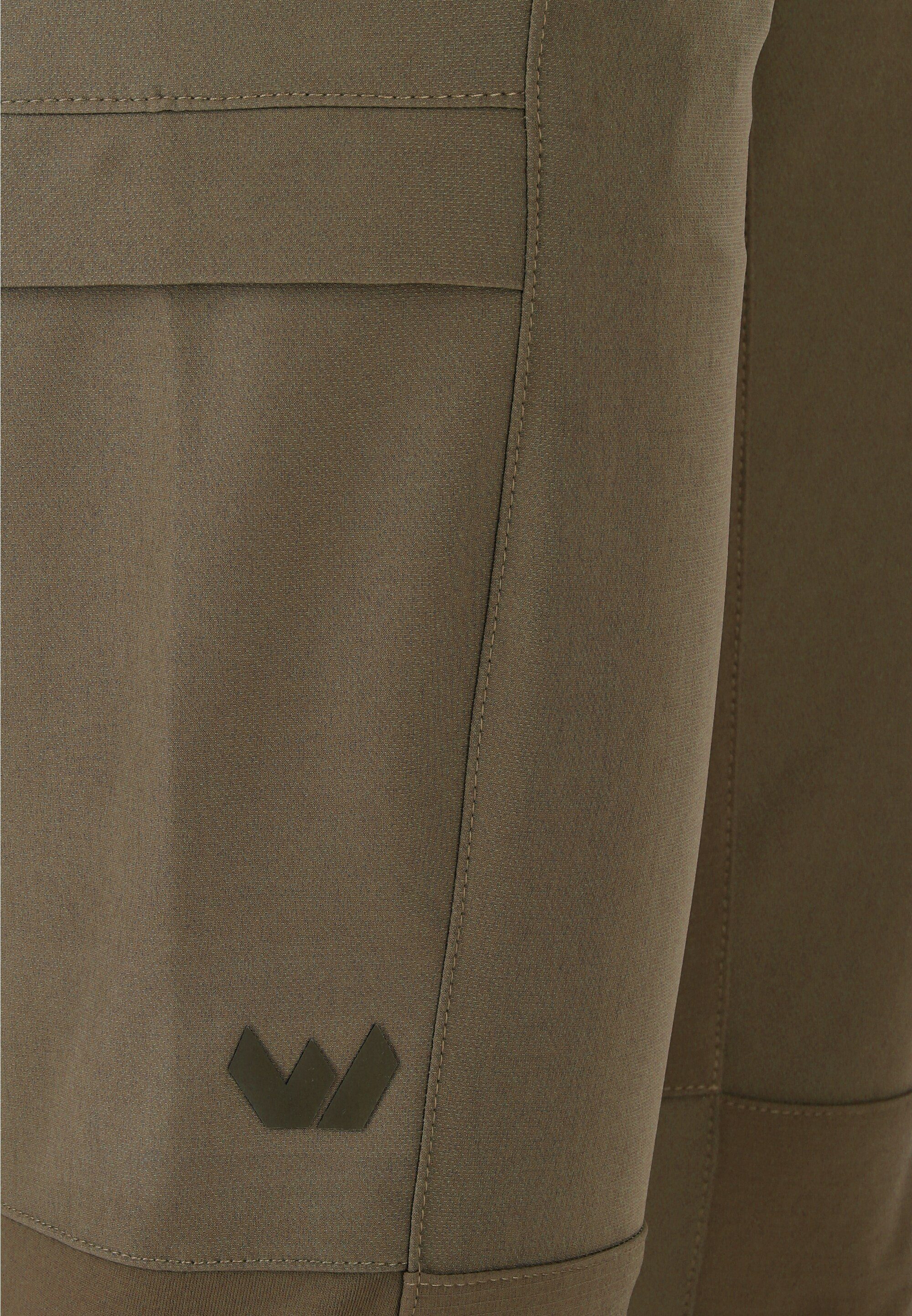 WHISTLER Softshellhose Davina mit Reißverschluss Beinsaum khaki am