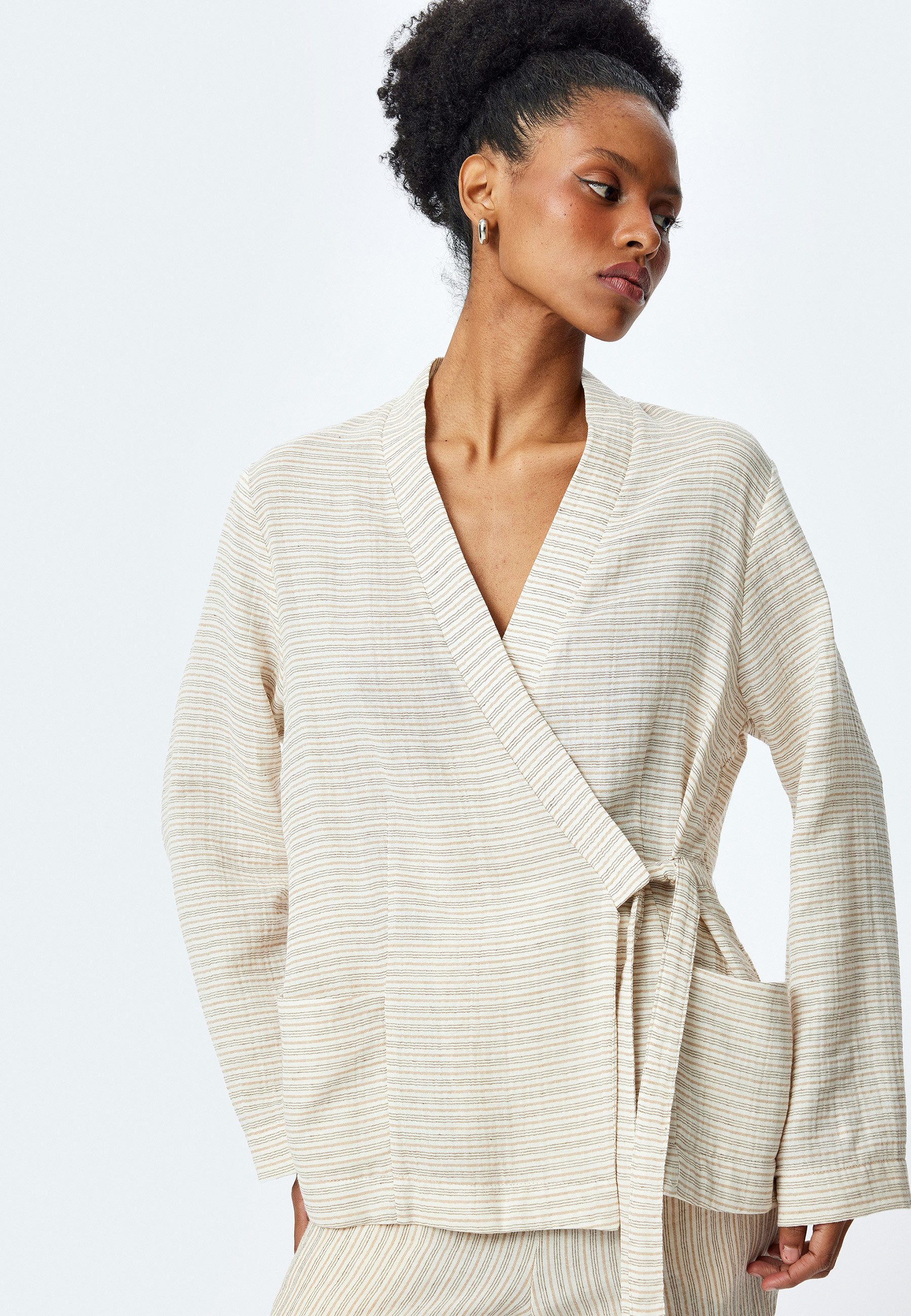 Koton Kimono Umschlagkragen Relax Kimono