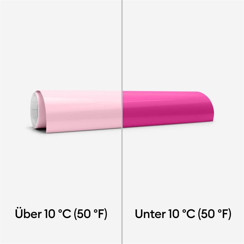 Cricut Dekorationsfolie Vinyl Folie COLD Pink, Farbveränderung, gestalten, dekorieren, Vinylaufkleber, 1 Rolle
