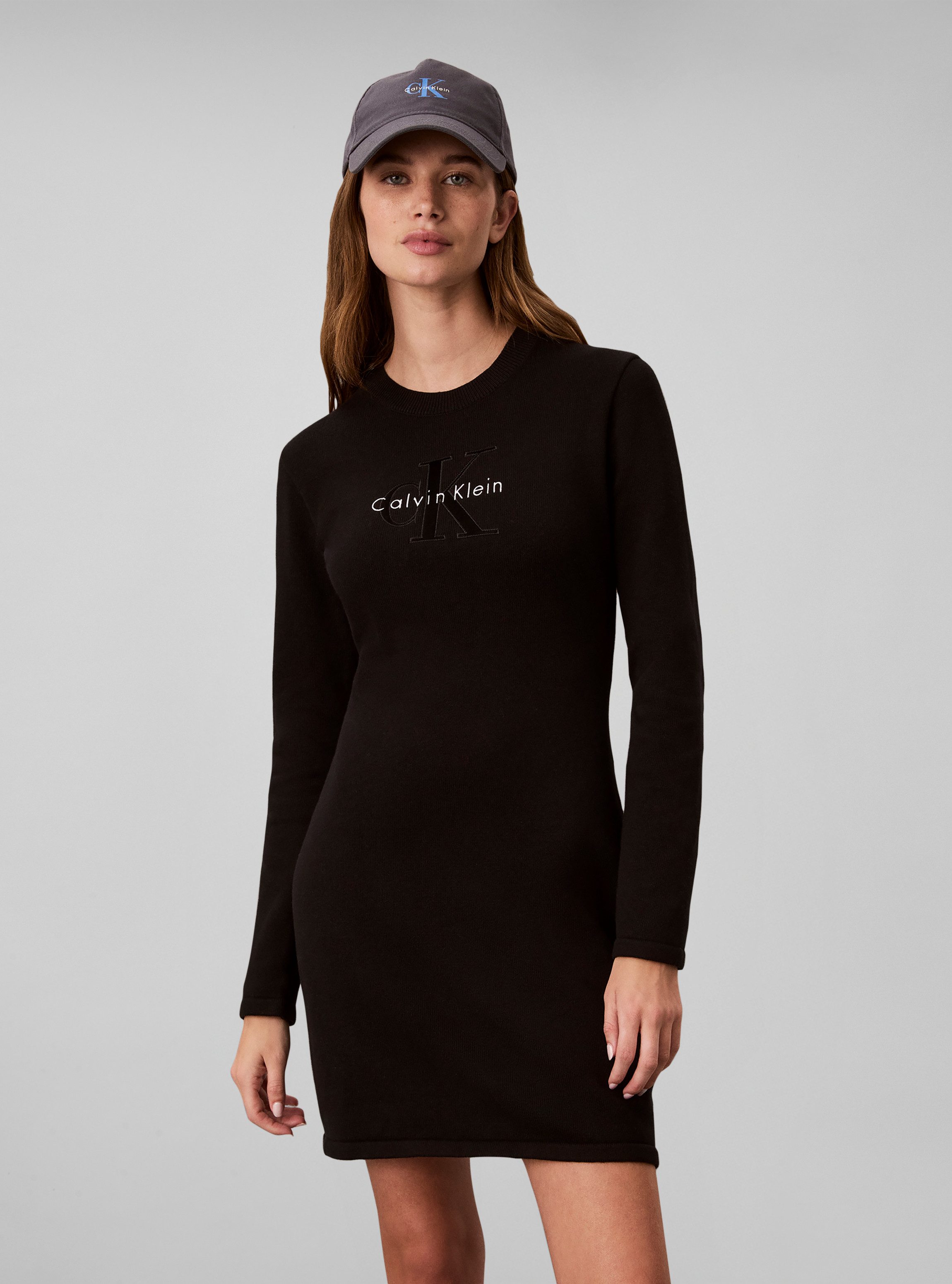 Calvin Klein Jeans Minikleid LOGO MINIDRESS Regular fit, Logoschriftzug